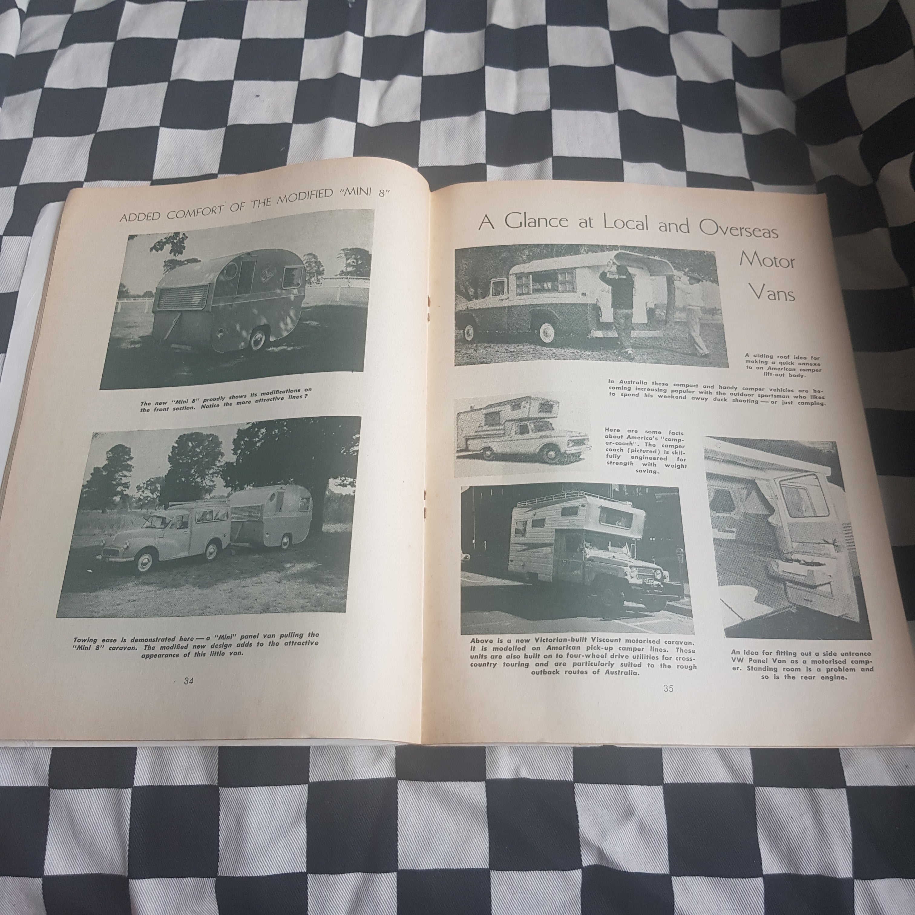 1966 Keith Winser's Book of Plans Lightweight Caravans Trailers & Boats