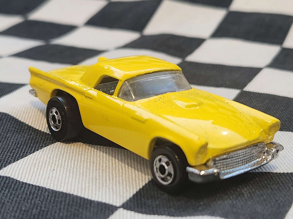 Vintage Loose Hot Wheels Blackwall 57 T-Bird Yellow Nice!