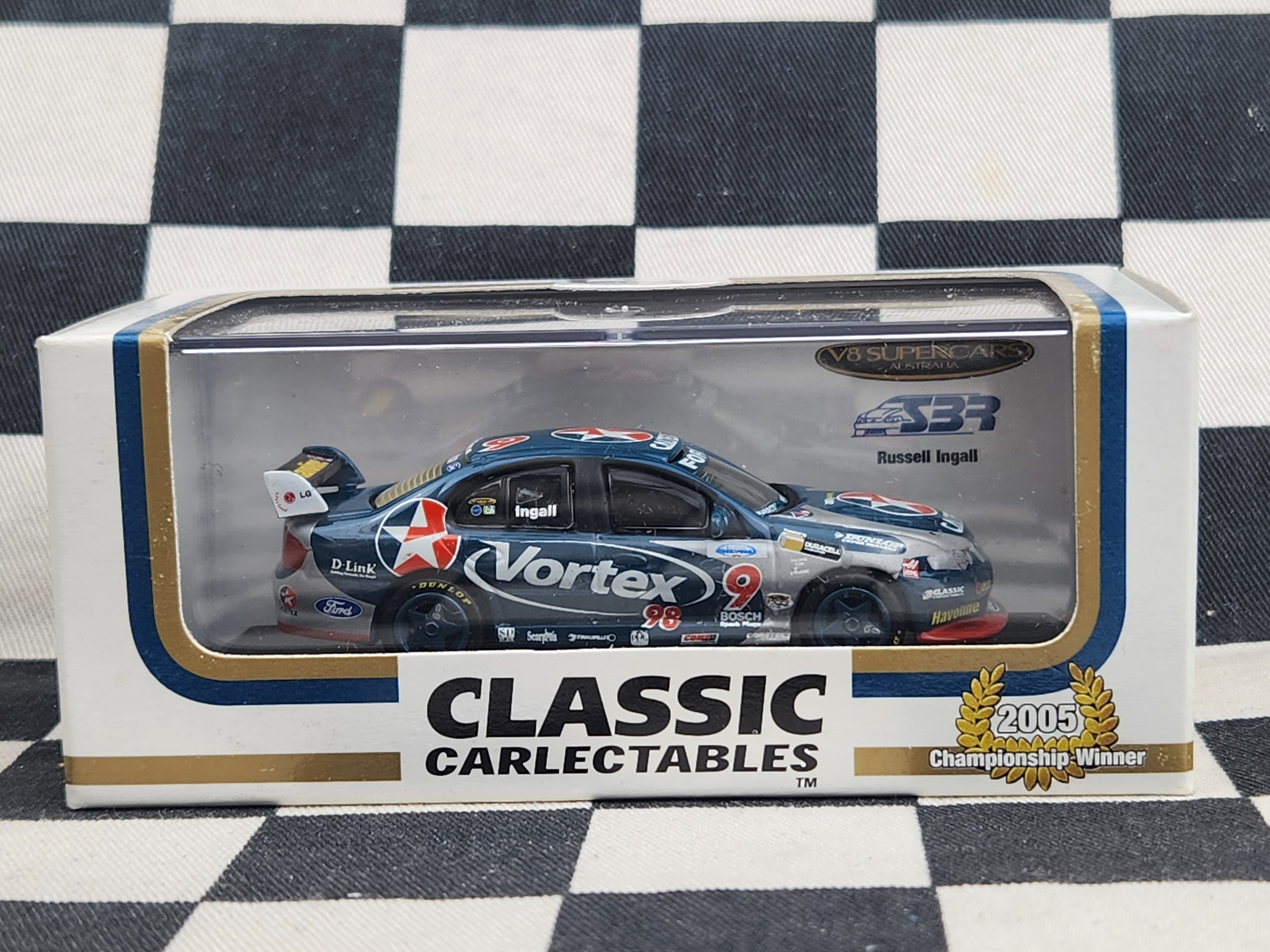 Classic Carlectables 1/64 Ford BA Falcon SBR Russell Ingall 2005 Championship