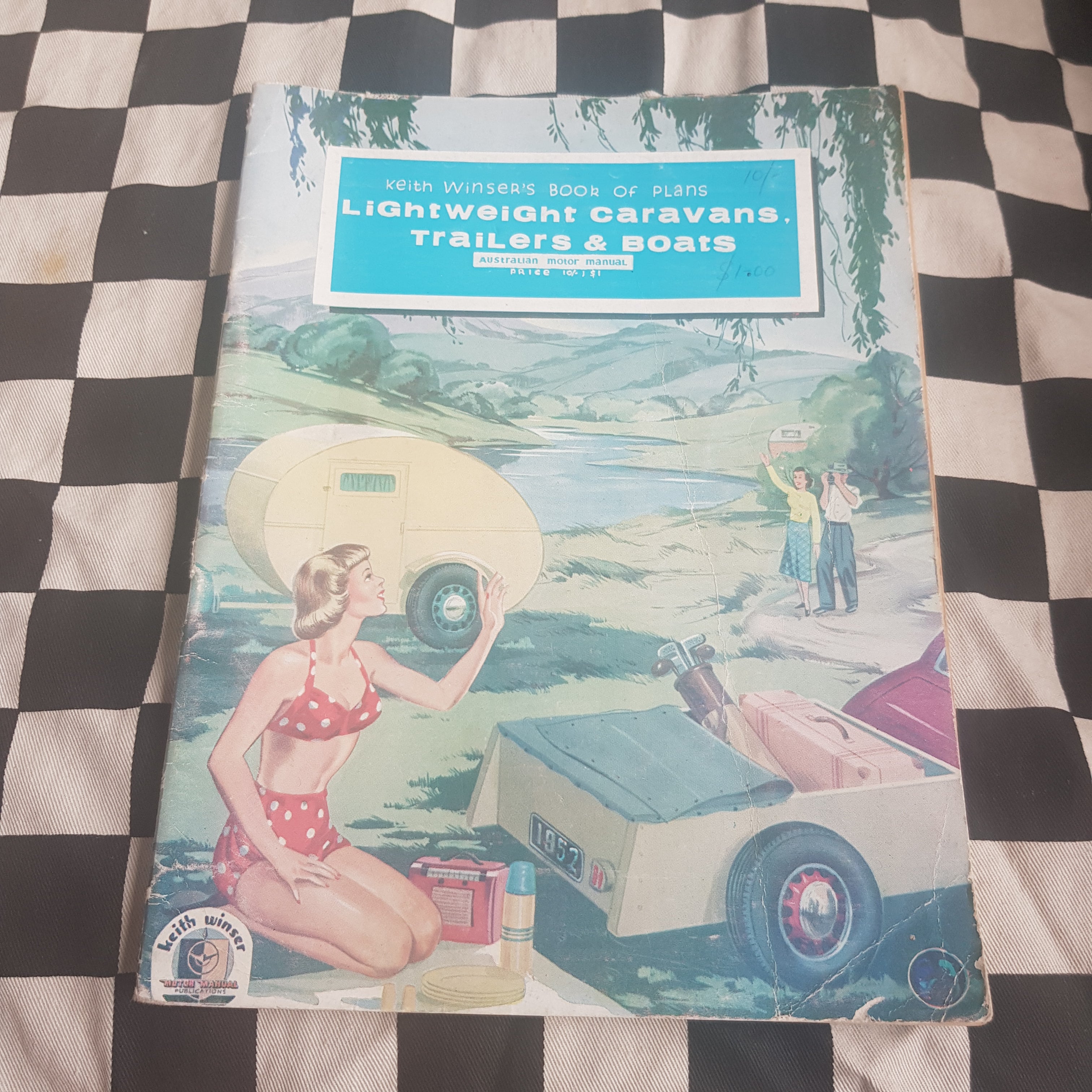 1966 Keith Winser's Book of Plans Lightweight Caravans Trailers & Boats
