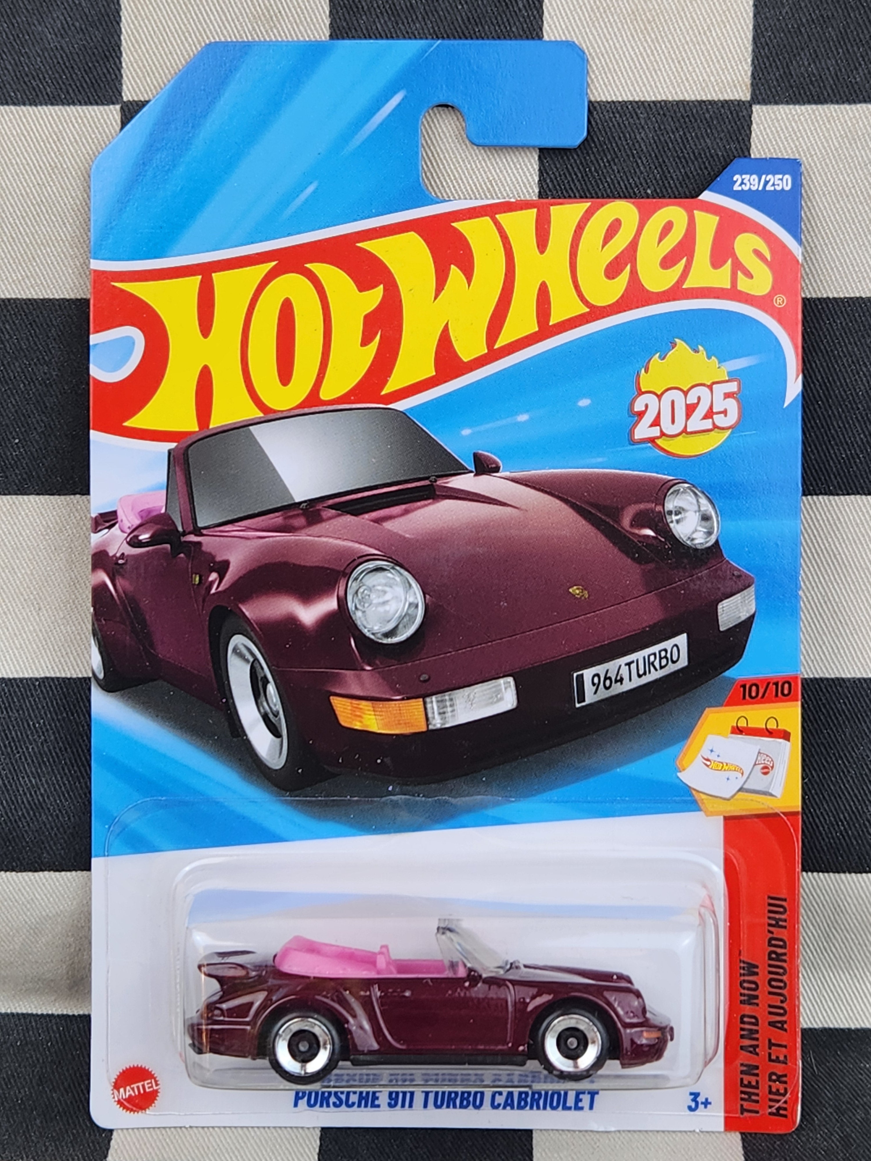 Hot Wheels 2025 Then & Now Porsche 911 Turbo Cabriolet