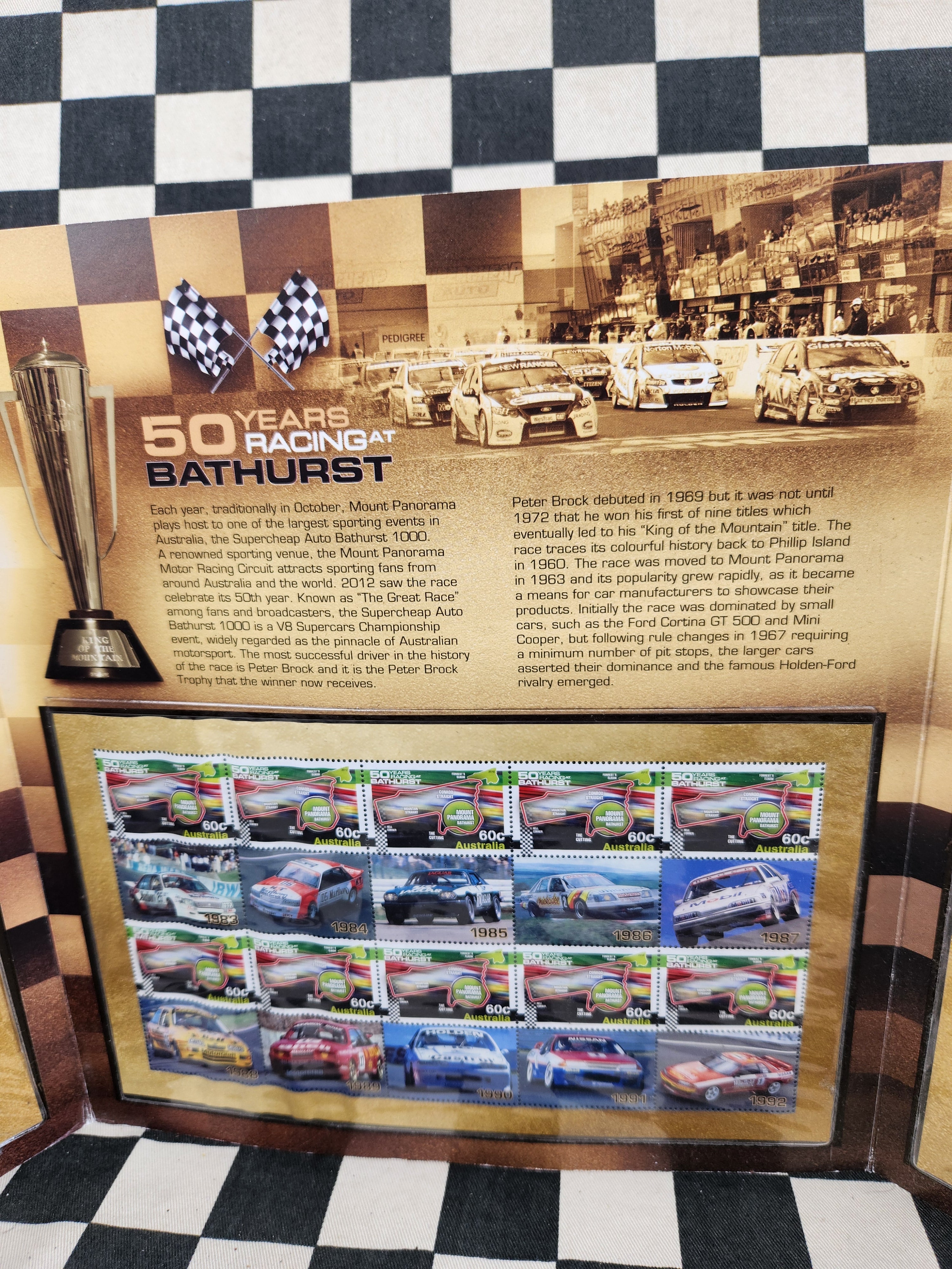 Bathurst 50 Years Commemorative Stamps Brock Moffat Lowndes Australia Post