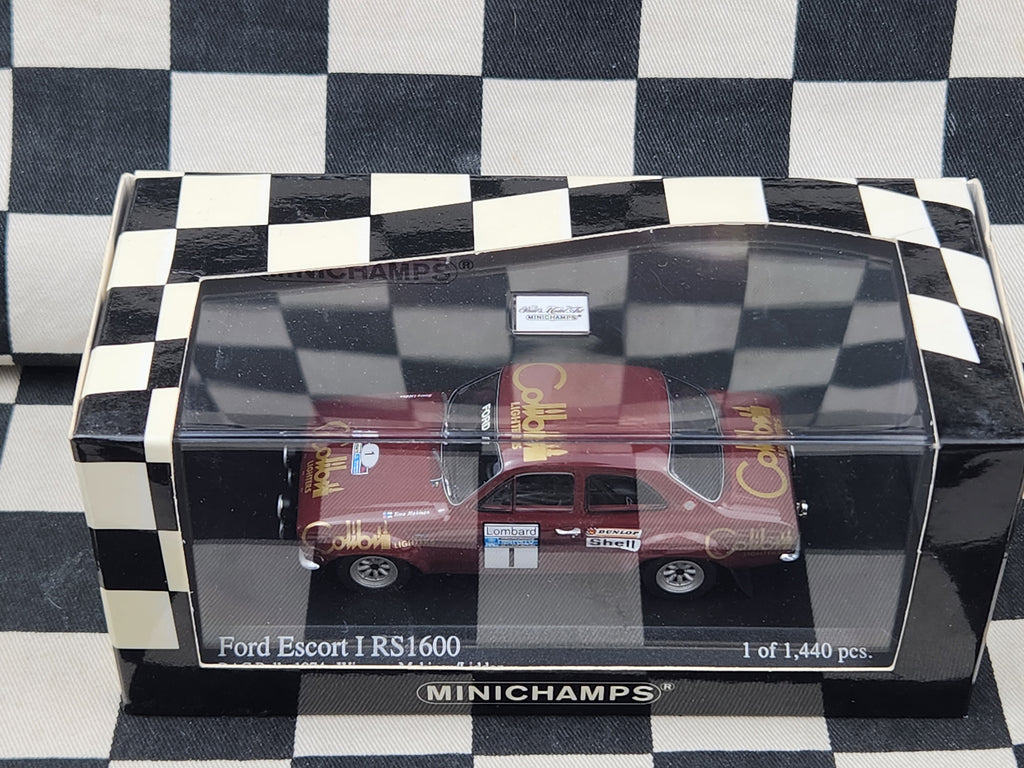Minichamps 1:43 Ford Escort Mk1 RS1600 RAC Rally 1974 Winners Makinen/Liddon