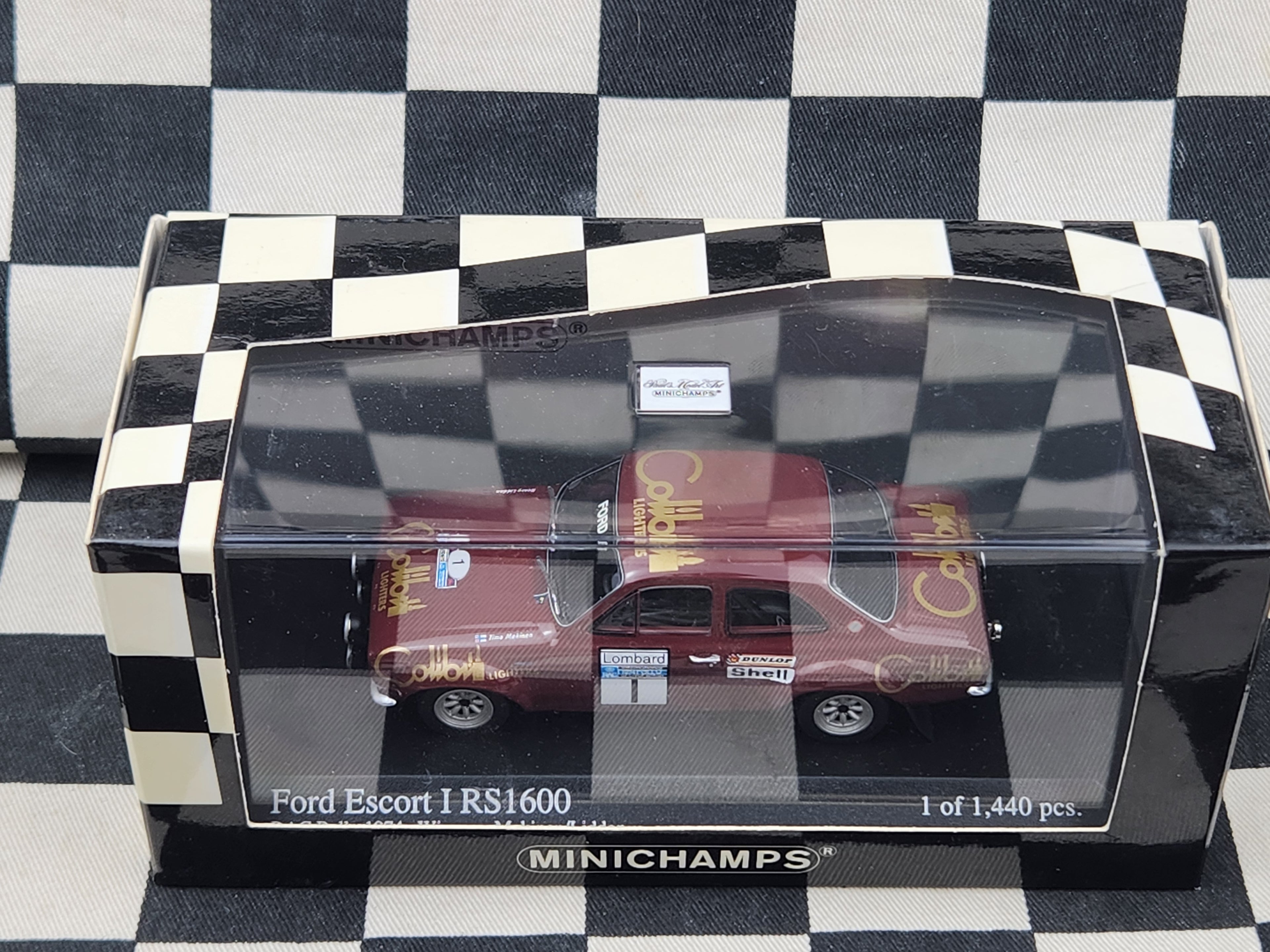 Minichamps 1:43 Ford Escort Mk1 RS1600 RAC Rally 1974 Winners Makinen/Liddon
