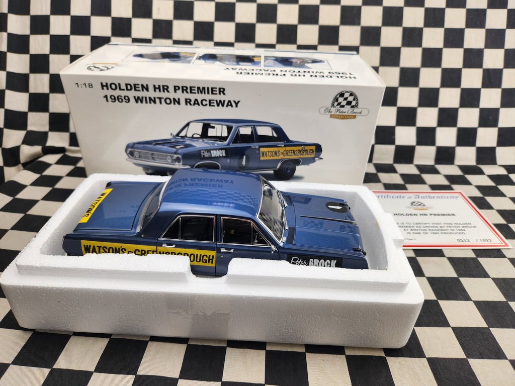 Autoart 1/18 Holden HR Premier Peter Brock 1969 Winton Raceway