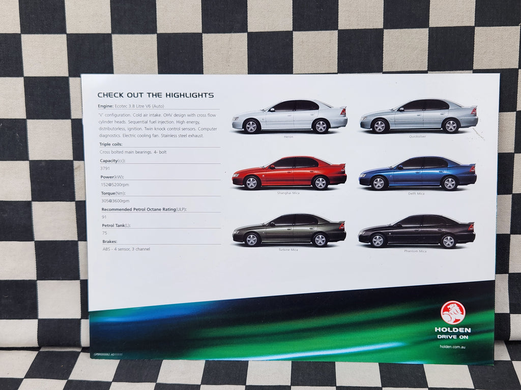 VY Commodore Lumina Sales Brochure
