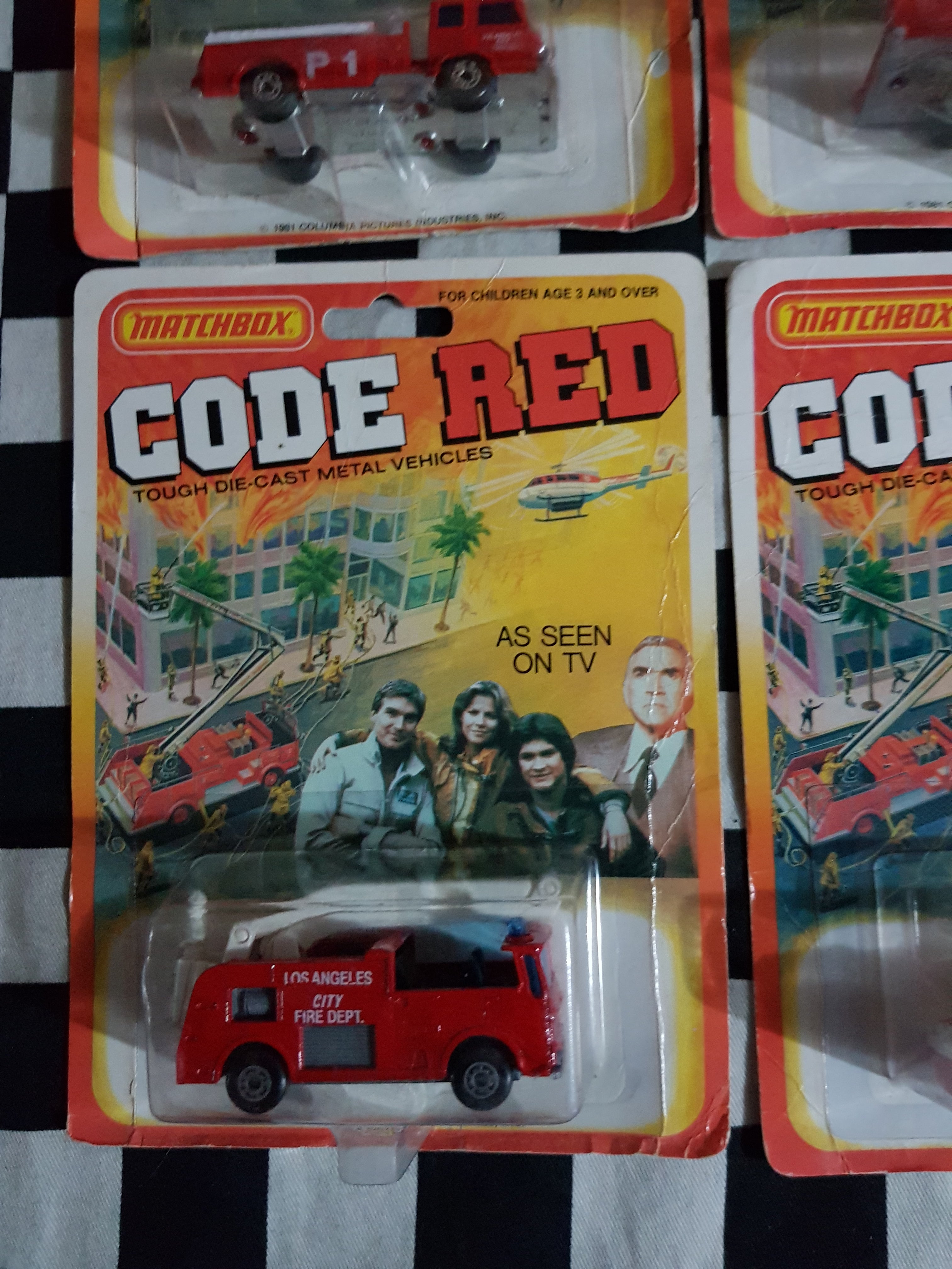 Matchbox Code Red Choice of Four. fire engine, Boat