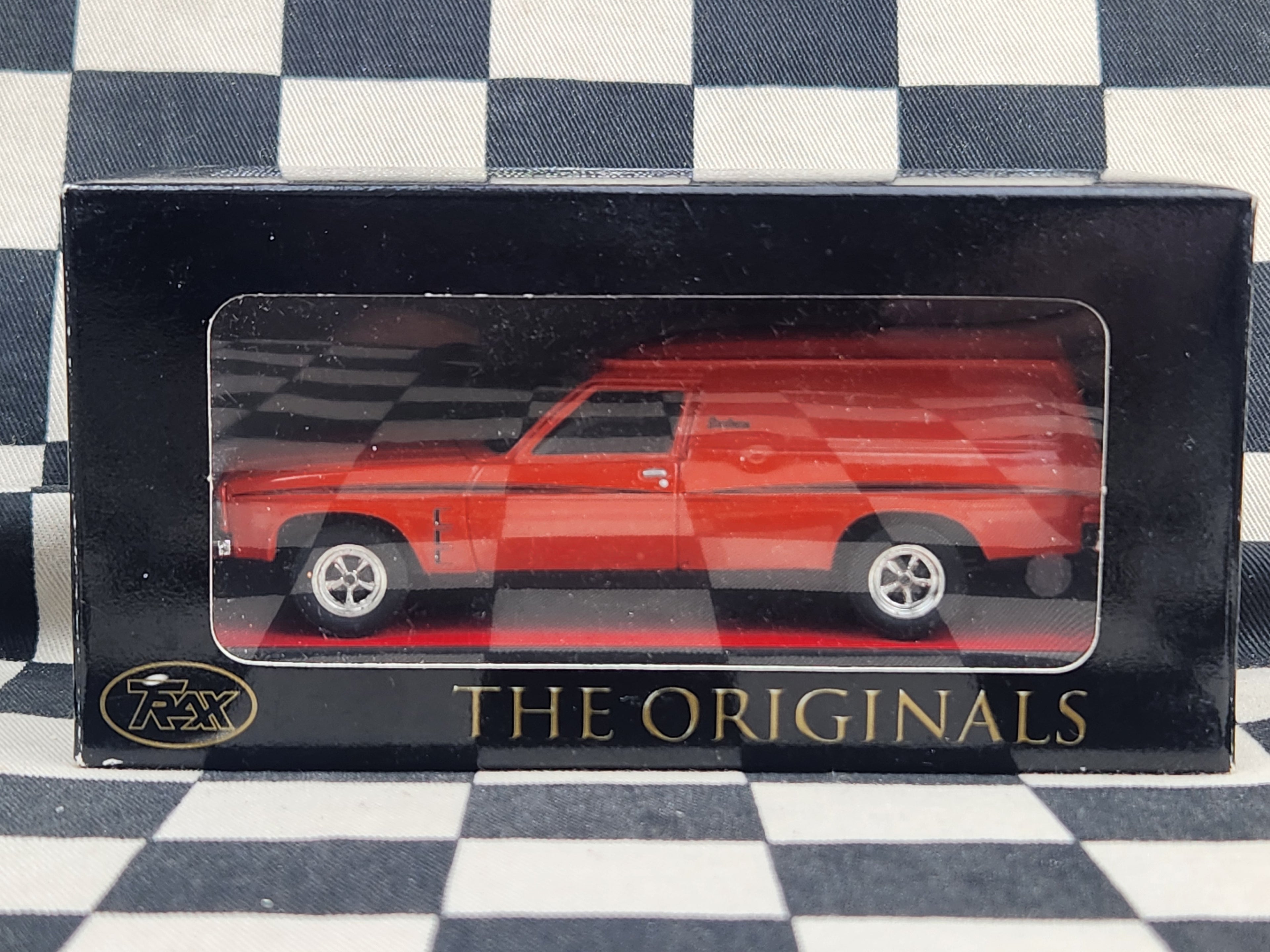 Trax 1/43 HJ Holden Sandman Panel Van Manderin Red TR49
