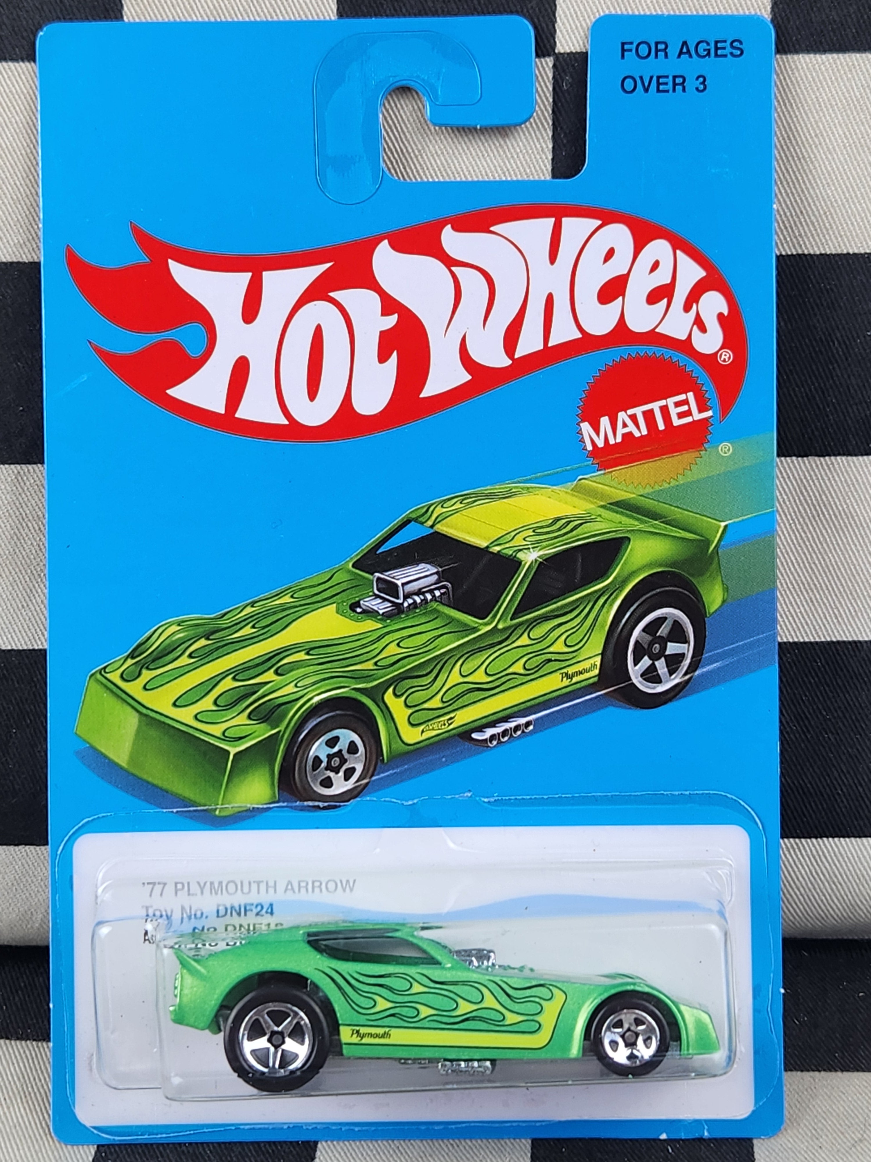 Hot Wheels Retro Card 77 Plymouth Arrow Funny Car