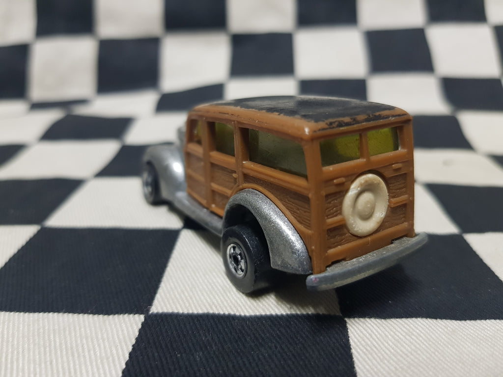 Vintage Loose Hot Wheels Blackwall Hi Raker 40s Ford Woodie Silver VHTF