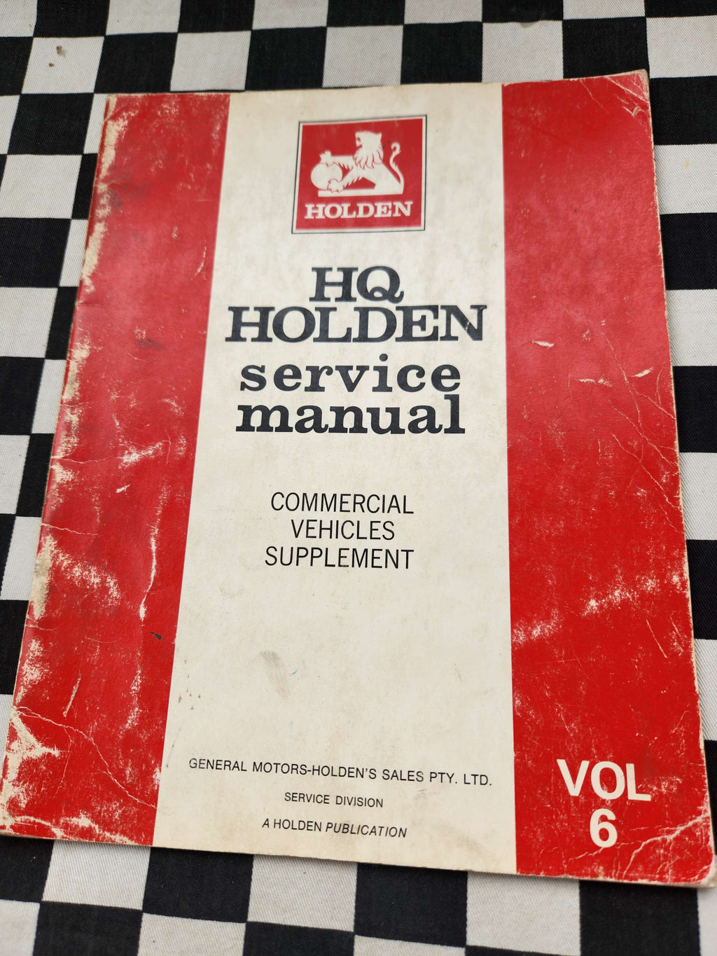 Genuine Holden HQ Vol 6 Commercial Vehicles Supplement UTE VAN ONE TONNER