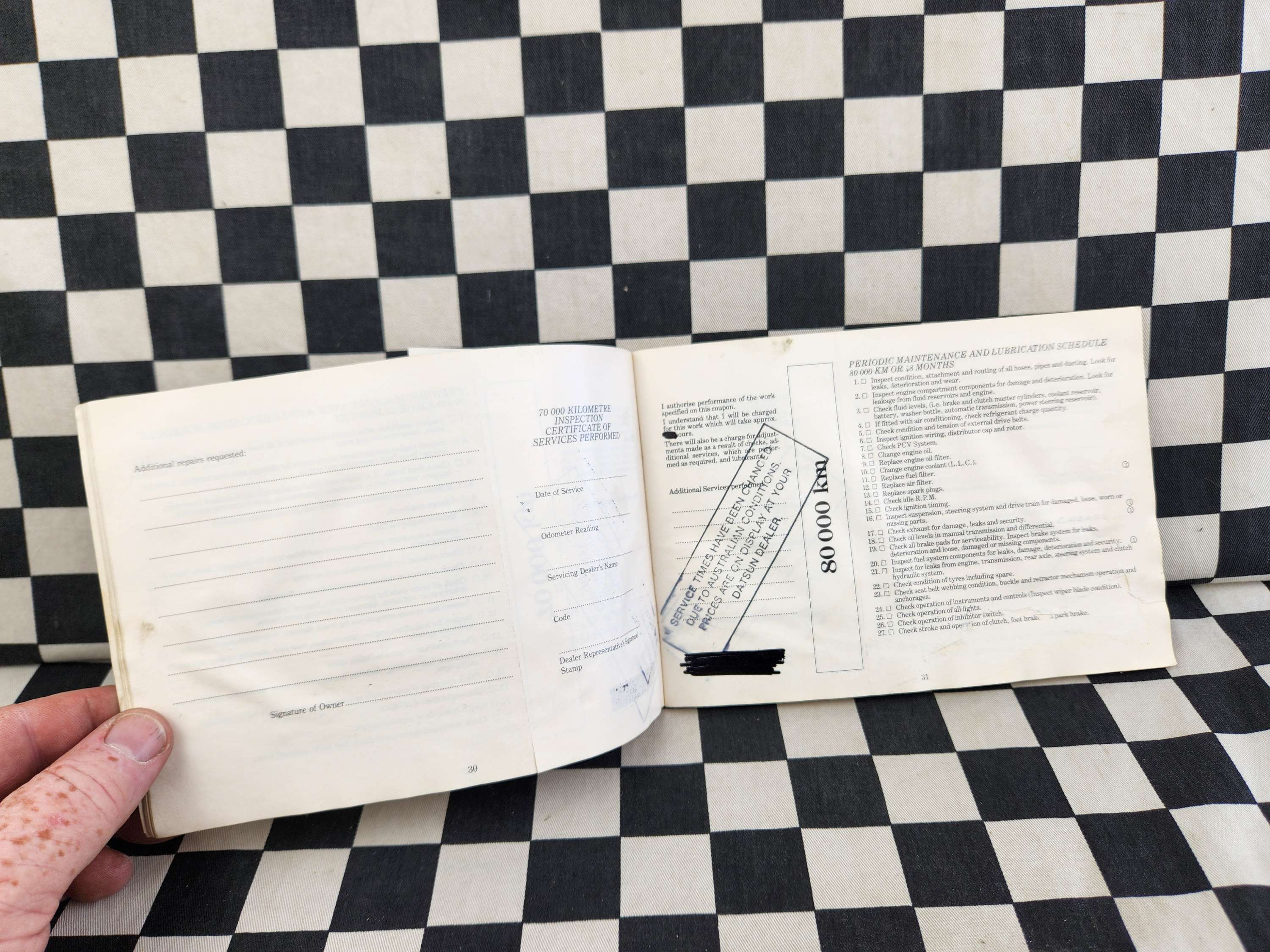 Nissan Skyline R31 Series Owner's Manual HTF
