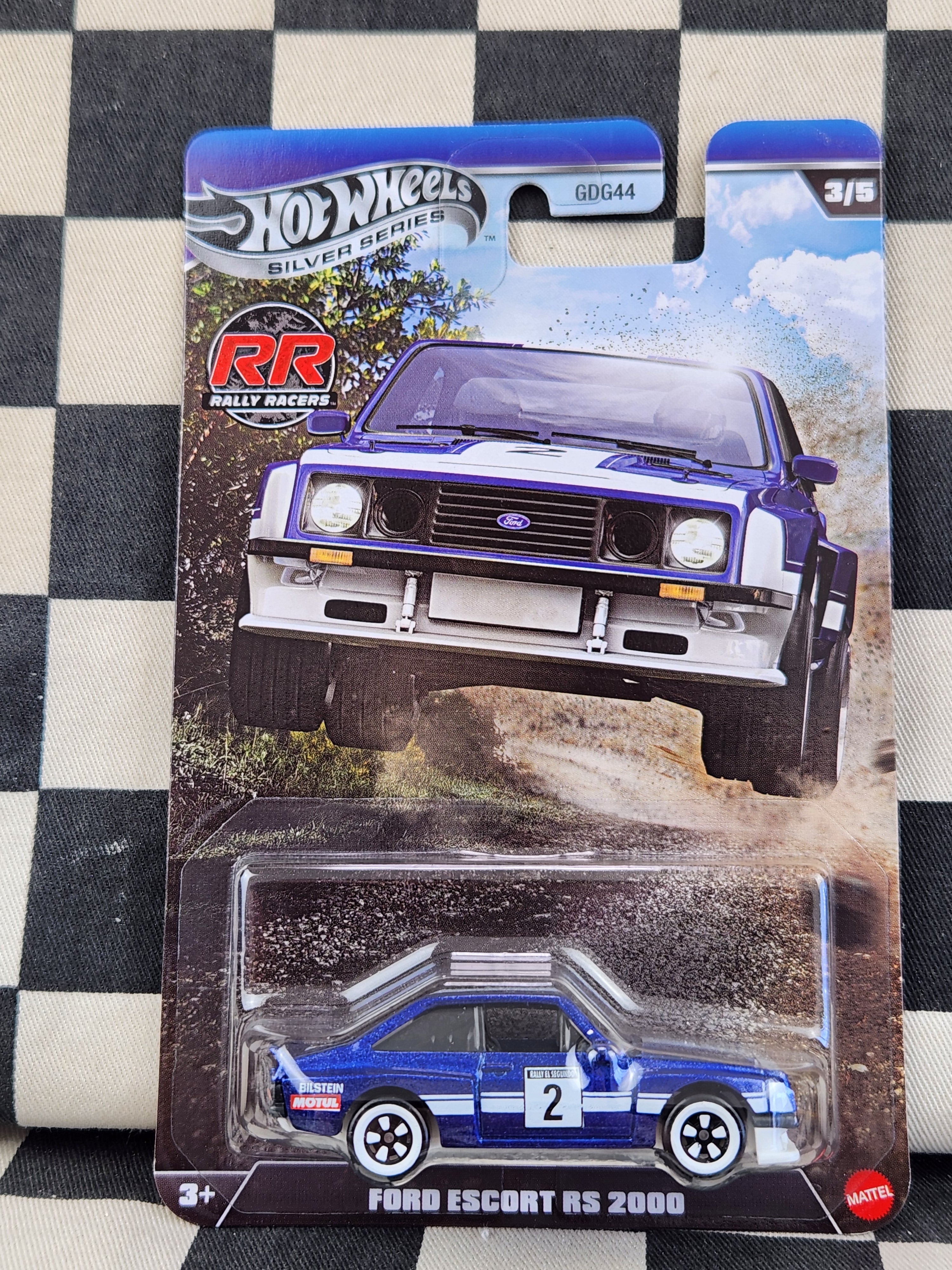 Hot Wheels Silver Series Rally Racers Ford Escort RS 2000