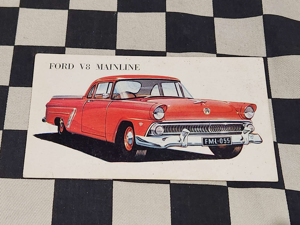 Ford 1955 V8 Mainline Condensed Specifications Card Free Post