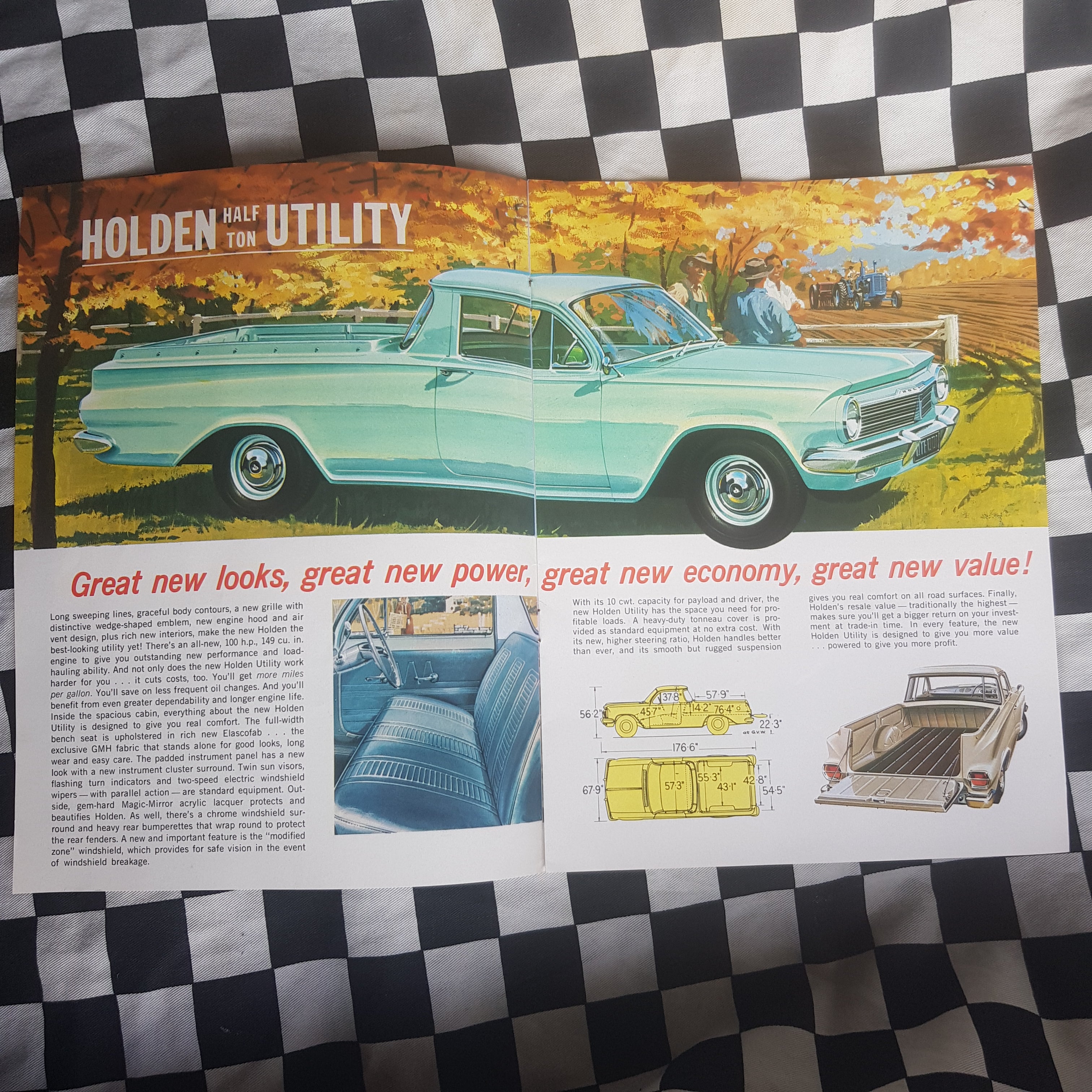 Genuine Holden EH Ute Van Commercial Vehicle Sales Brochure