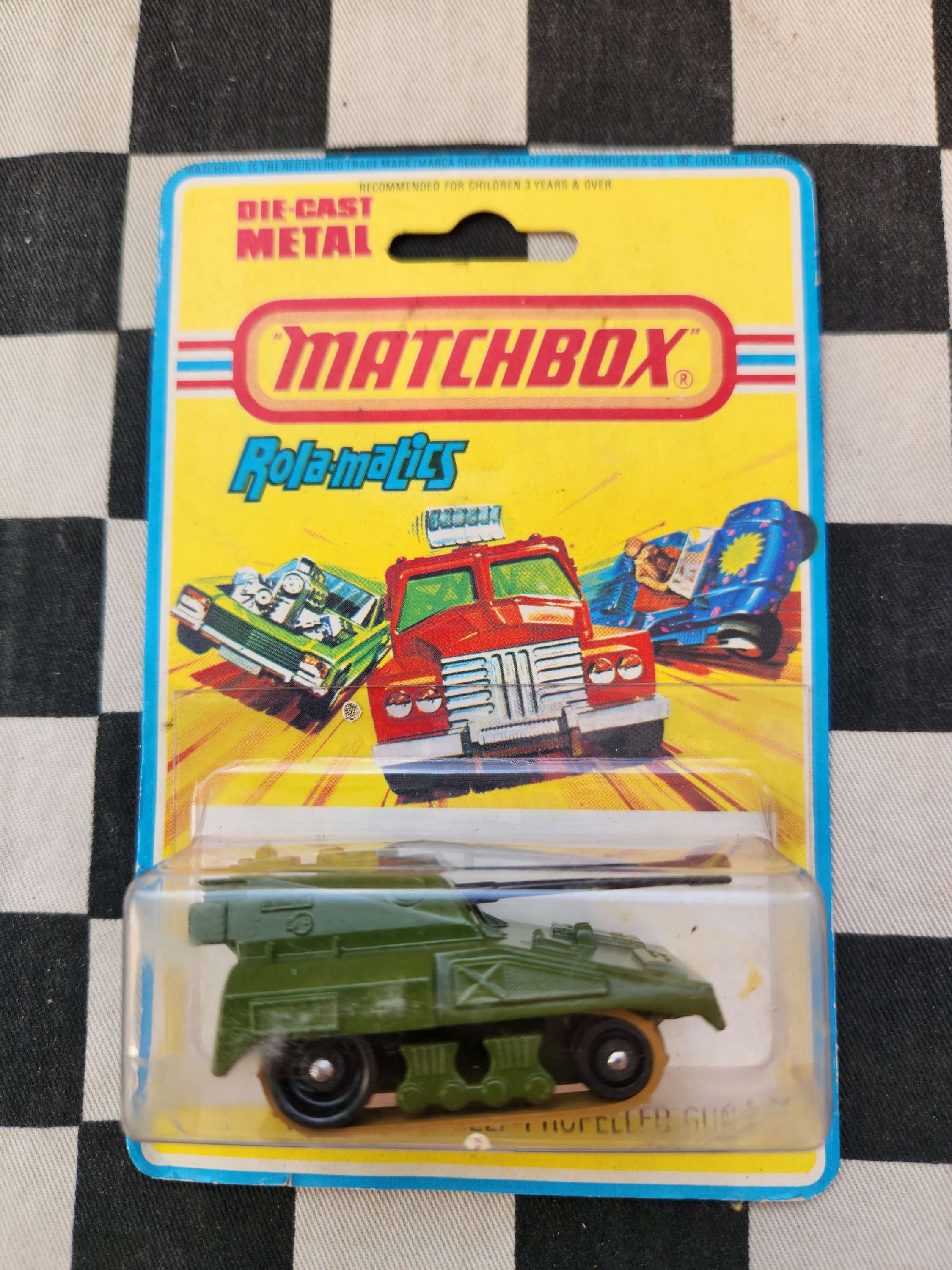 Matchbox Rolla Matics Self Propelled Gun Army Tank