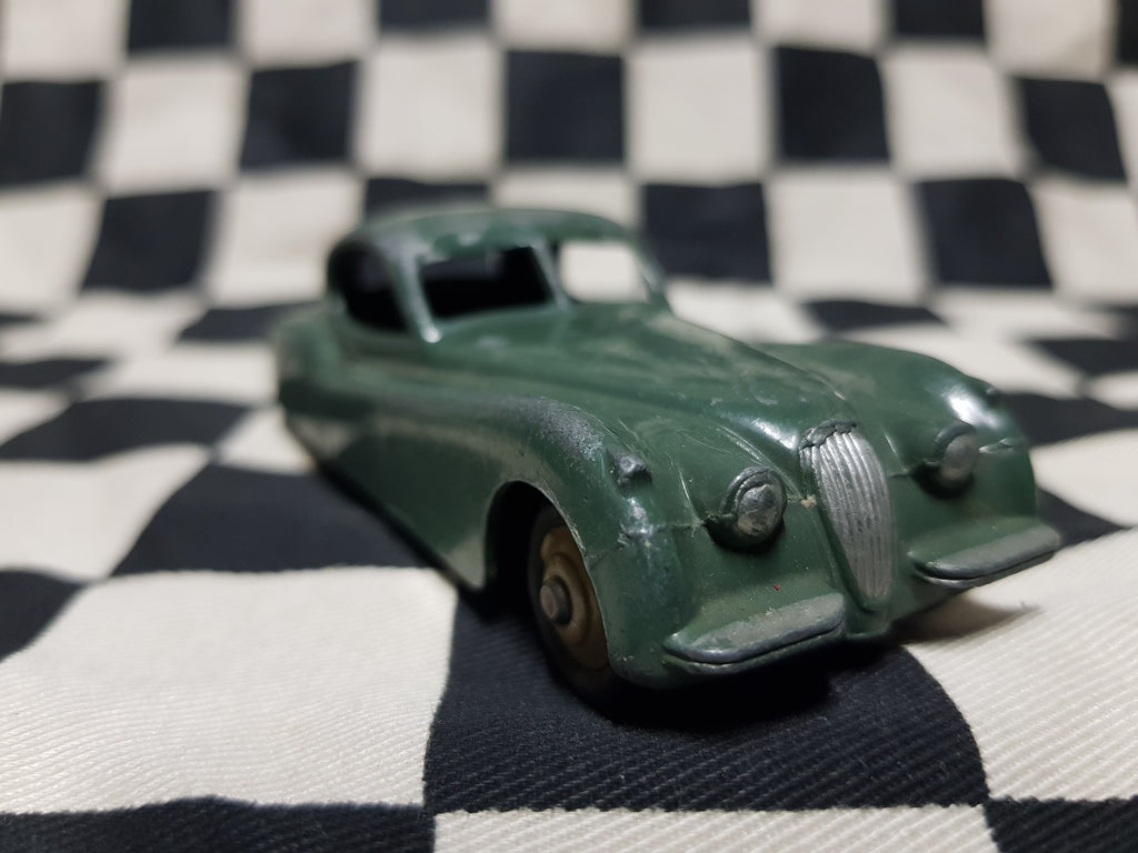 Vintage Loose Dinky Jaguar XK120 Rare Colour Dark Sage Green
