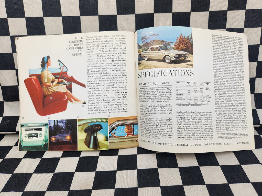Genuine 1961 Buick Full Size Turbine Drive Sales Brochure