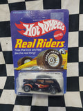 Vintage Hot Wheels 40 Ford 2 Door Real Riders Grey Hub Unpunched Card
