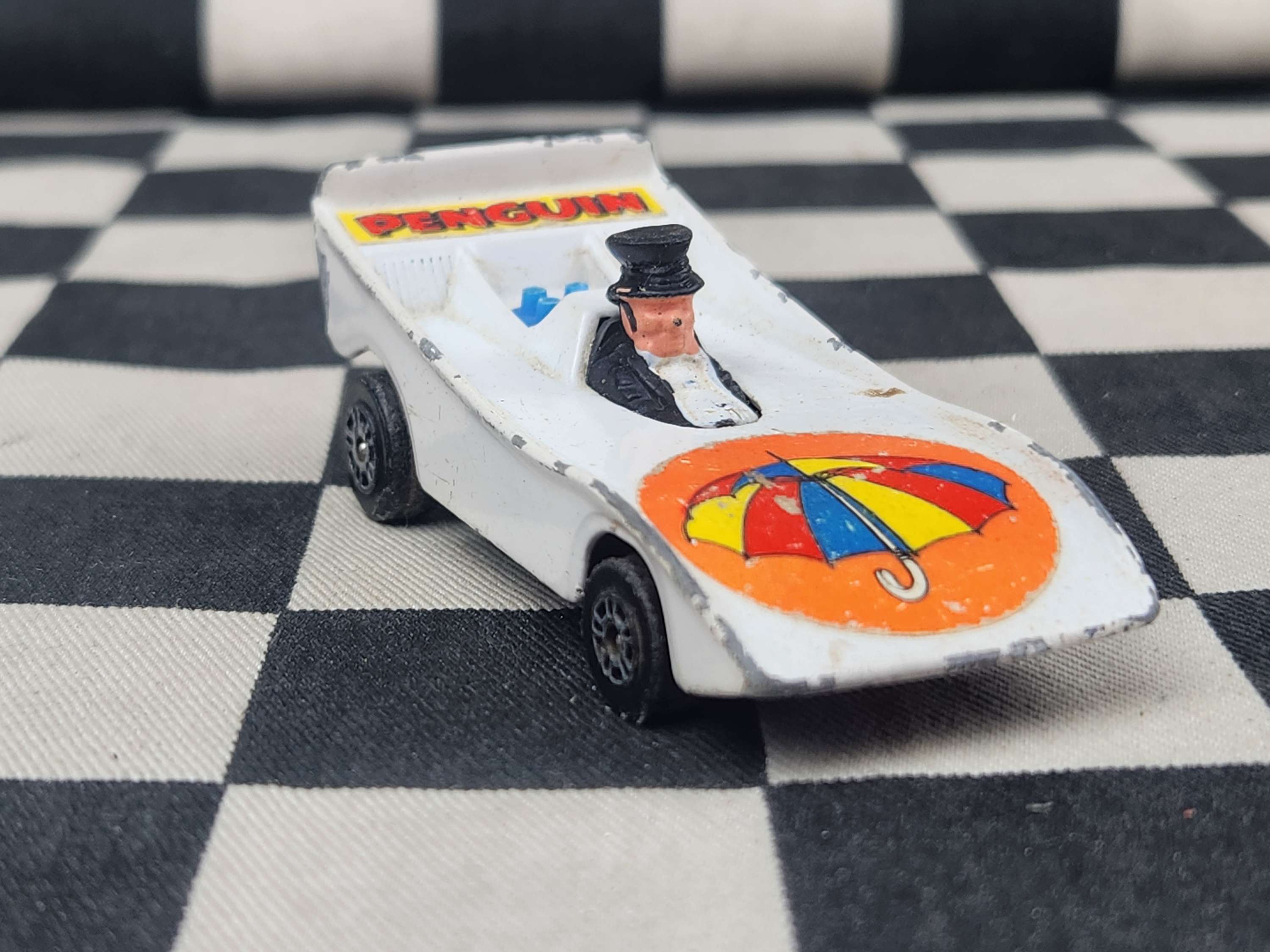 Vintage Loose Corgi The Penguin Racing Car