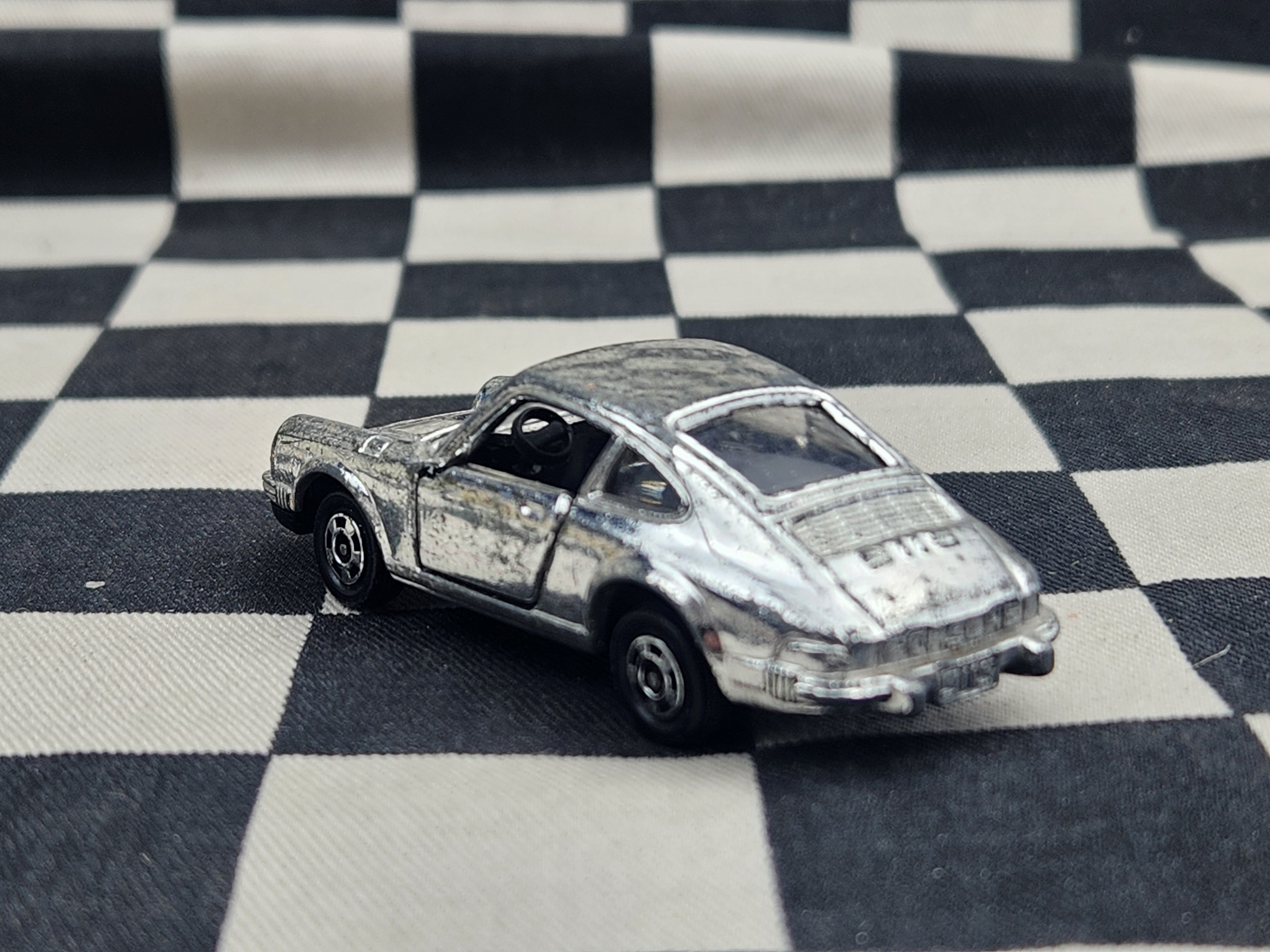 Vintage Loose Tomica Porsche 911 S Chrome VHTF