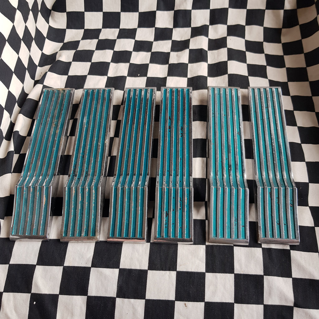 1962 Ford Thunderbird Rear Side Spears/Badges Full Set of 6