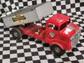 Vintage Tri-Ang Tin Toy Dump Truck Red