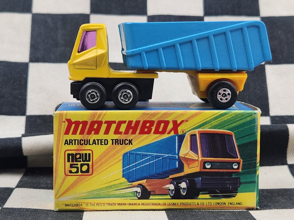 Vintage 1972 Matchbox Articulated Truck in Original Box