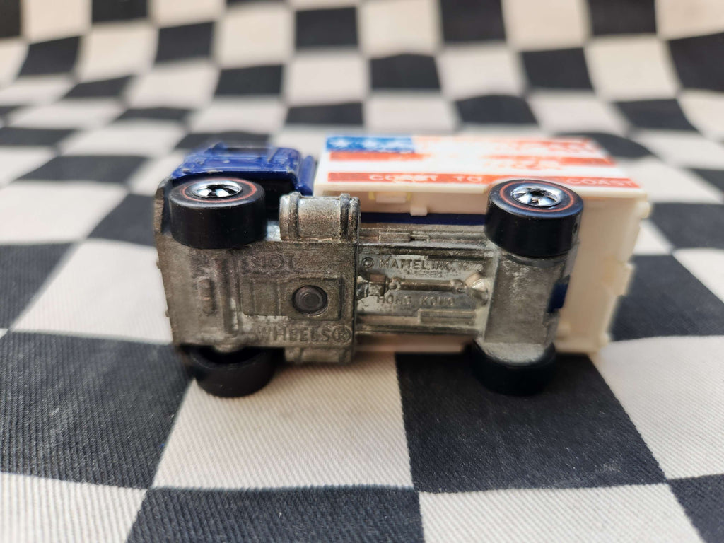 Vintage Loose Hot Wheels Redline American Hauler Truck Blue Enamel