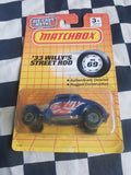 Matchbox Carded 1990 '33 Willy's Street Rod Gasser Hot rod