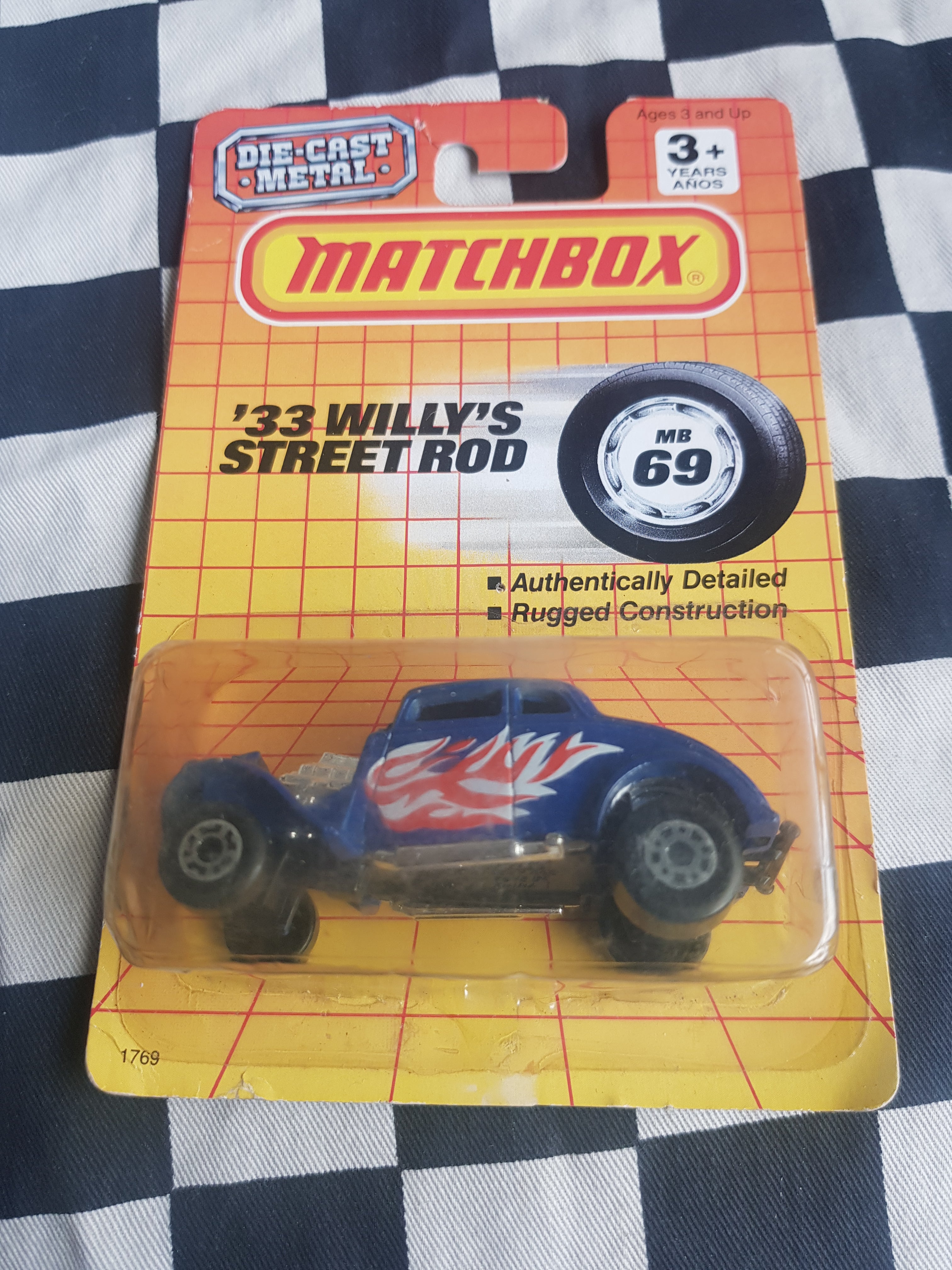 Matchbox Carded 1990 '33 Willy's Street Rod Gasser Hot rod
