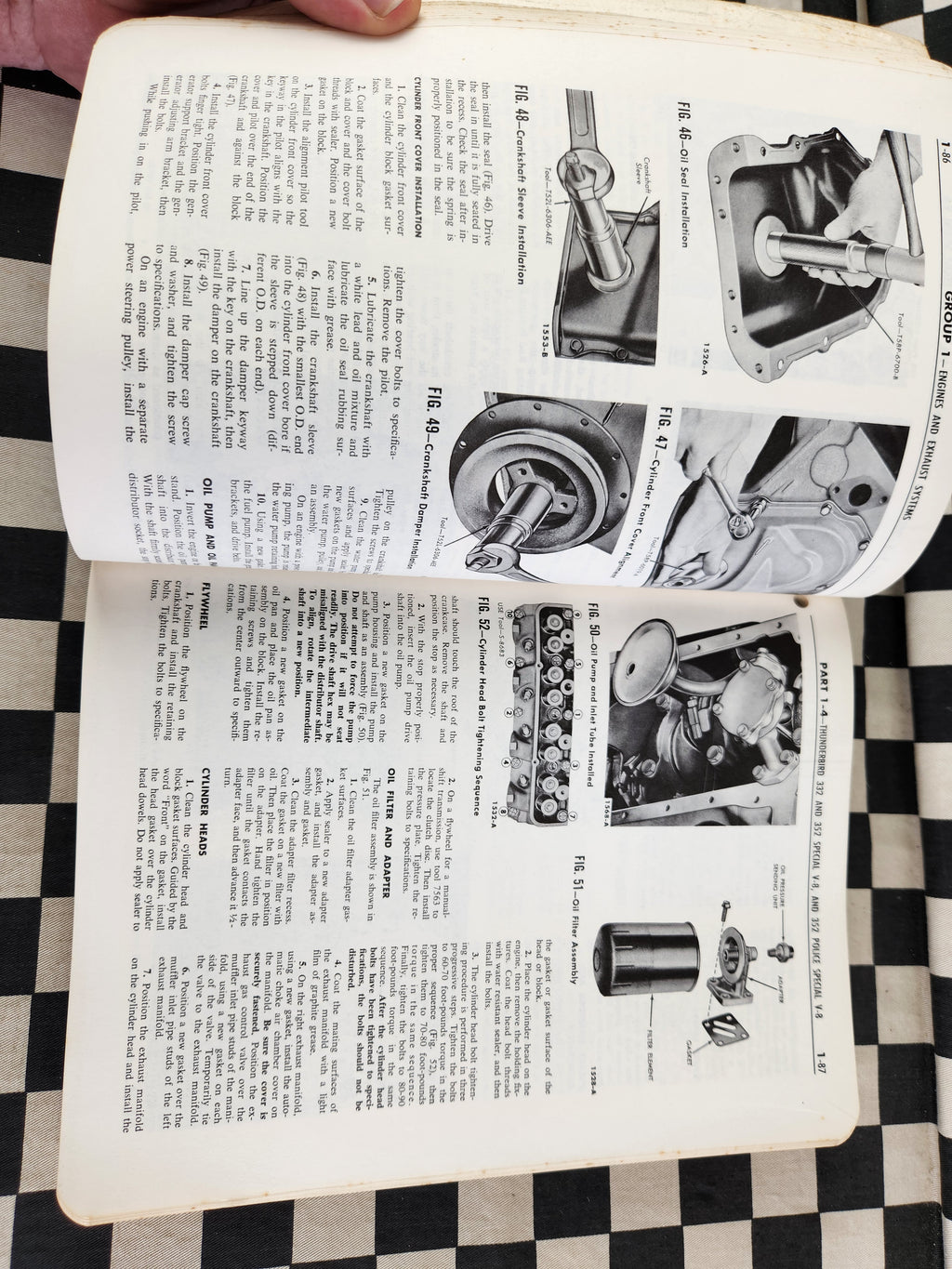 Genuine 1959 Ford Workshop Manual Passenger Car Tank Fairlane Ranchwagon
