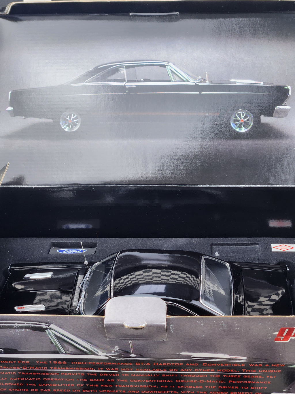 1/18 GMP 1966 Ford Fairlane GTA Black