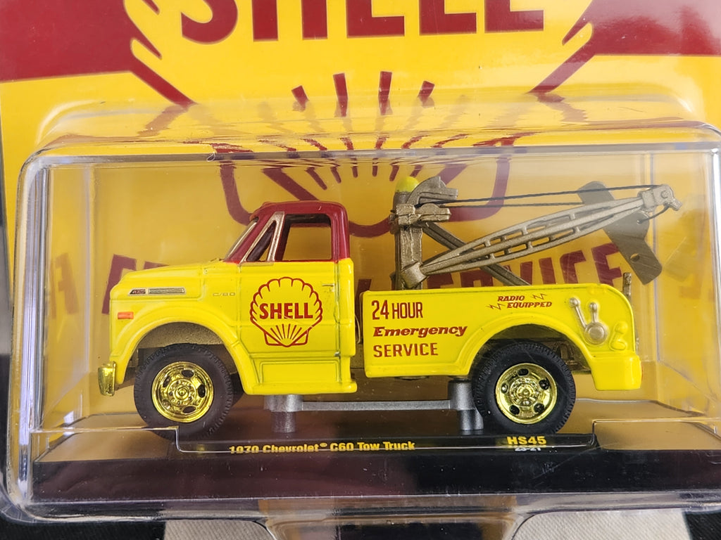 M2 Machines CHASE Shell 1970 Chevrolet C60 Tow Truck