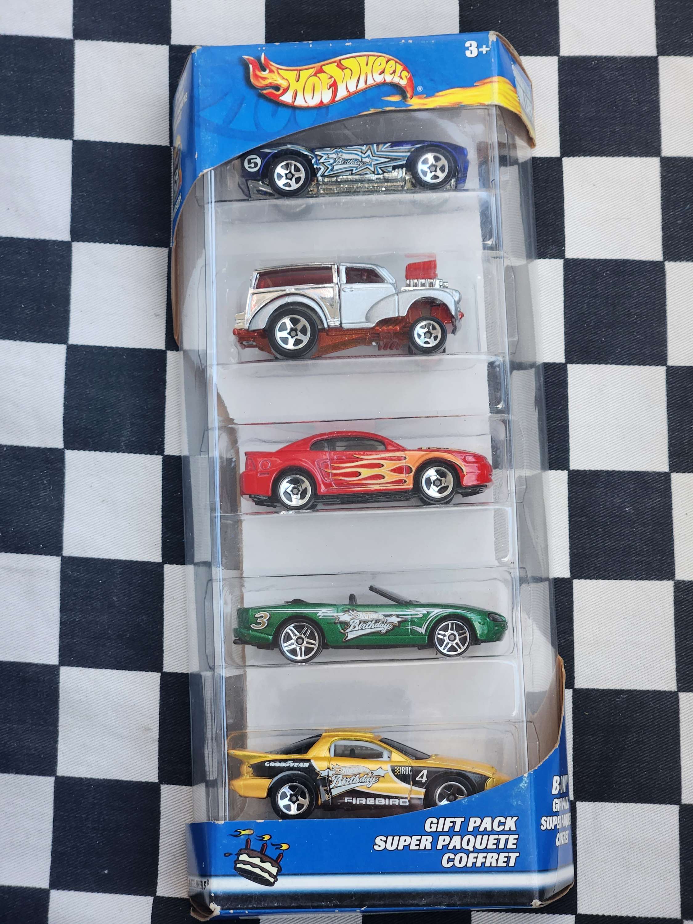 Hot Wheels 2003 5 Pack Exclusive Birthday Morris Firebird Cobra