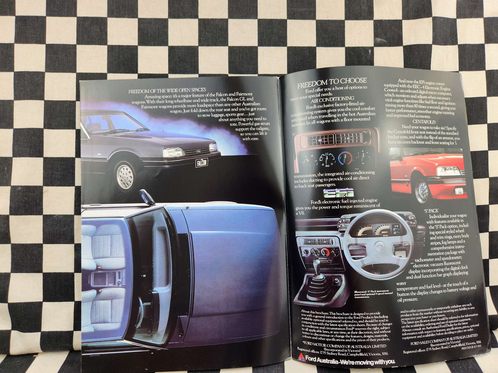 Ford XF Falcon GL & Fairmont Wagon Sales Brochure
