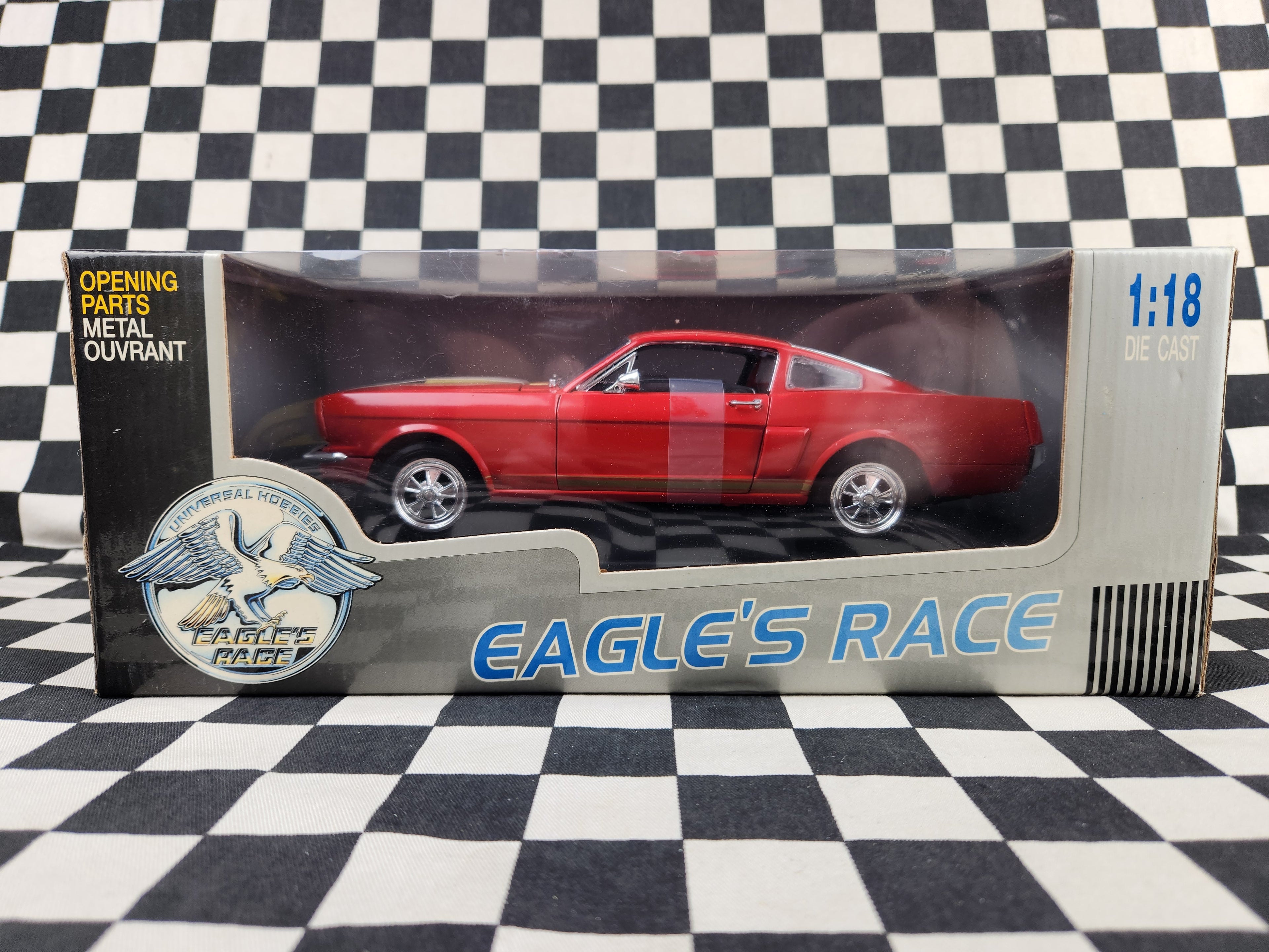 Eagles Race 1:18 1965 Ford Mustang HERTZ GT 350