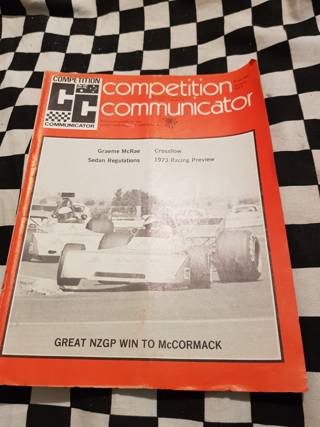 Competition Communicator Vol 1 #4 jan 1973 race program