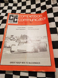 Competition Communicator Vol 1 #4 jan 1973 race program