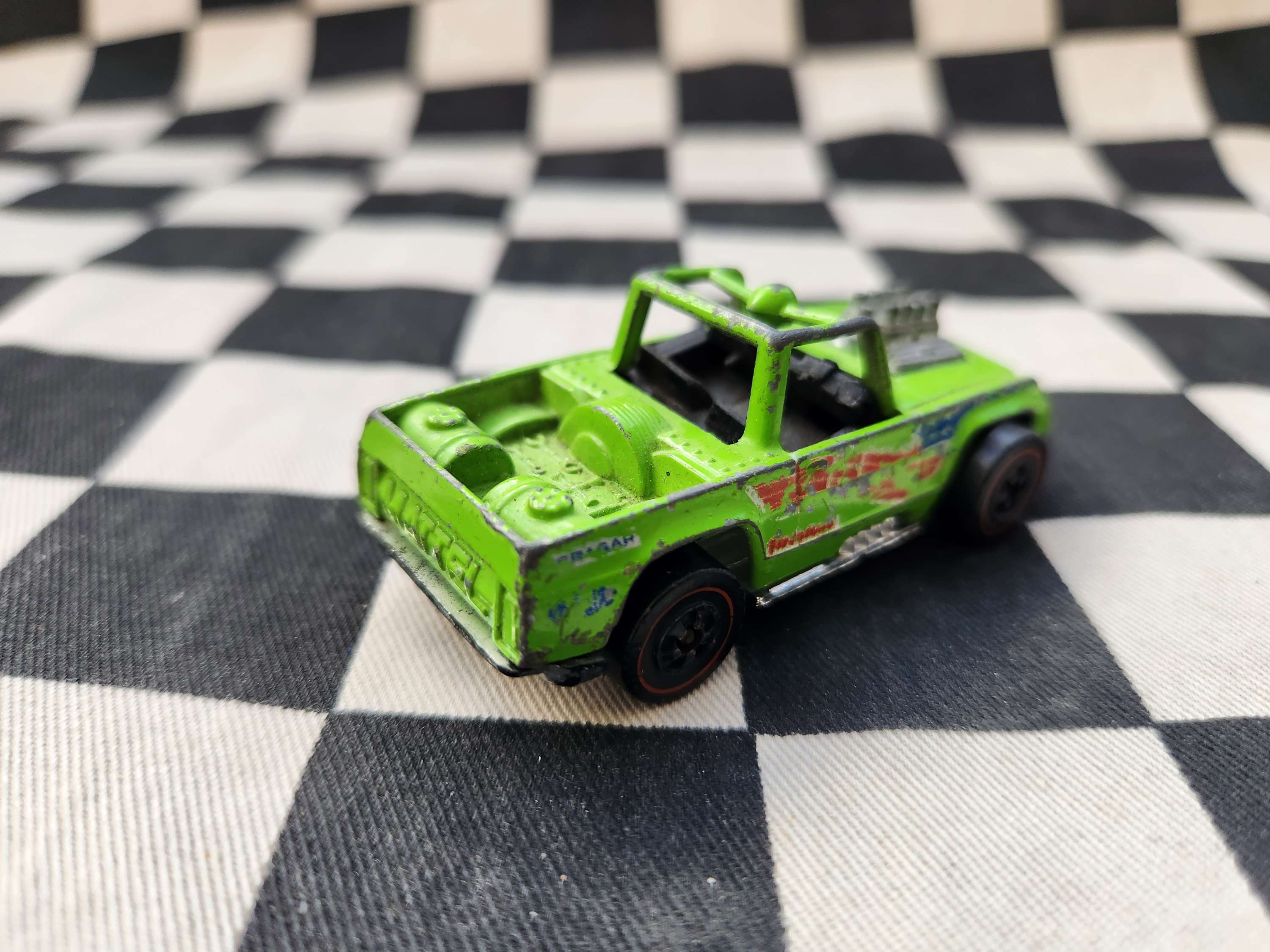 Vintage Loose Hot Wheels Redline Baja Bruiser Green Enamel