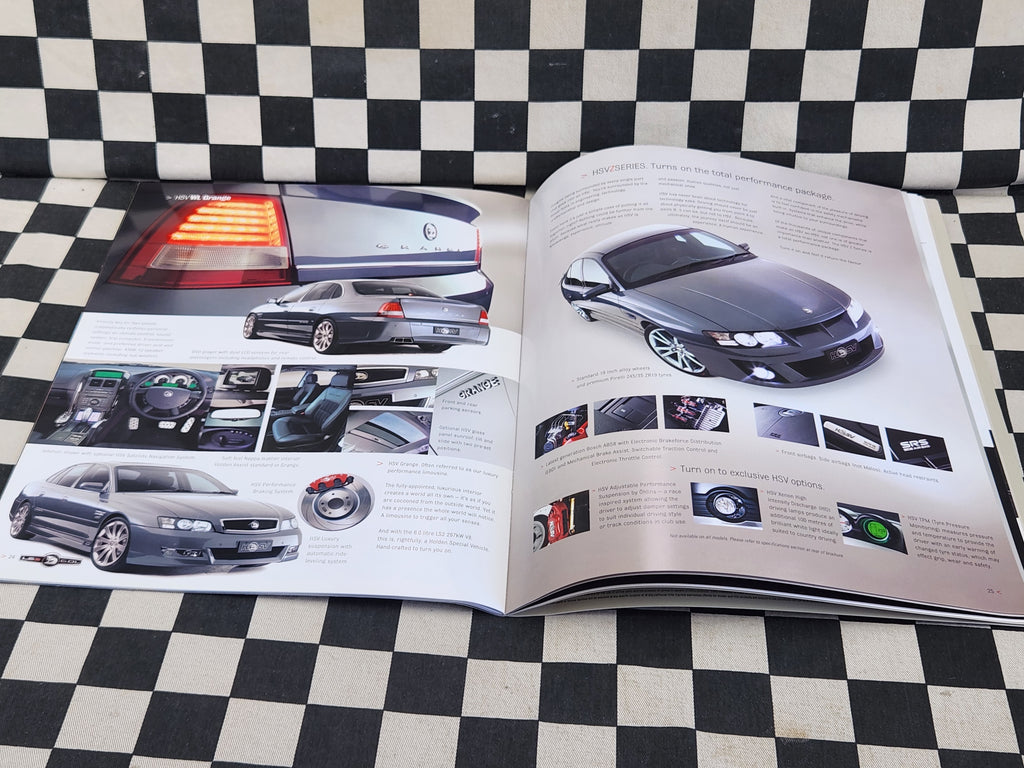 HSV Holden Commodore VE 2005 FULL RANGE 36 Page Sales Brochure