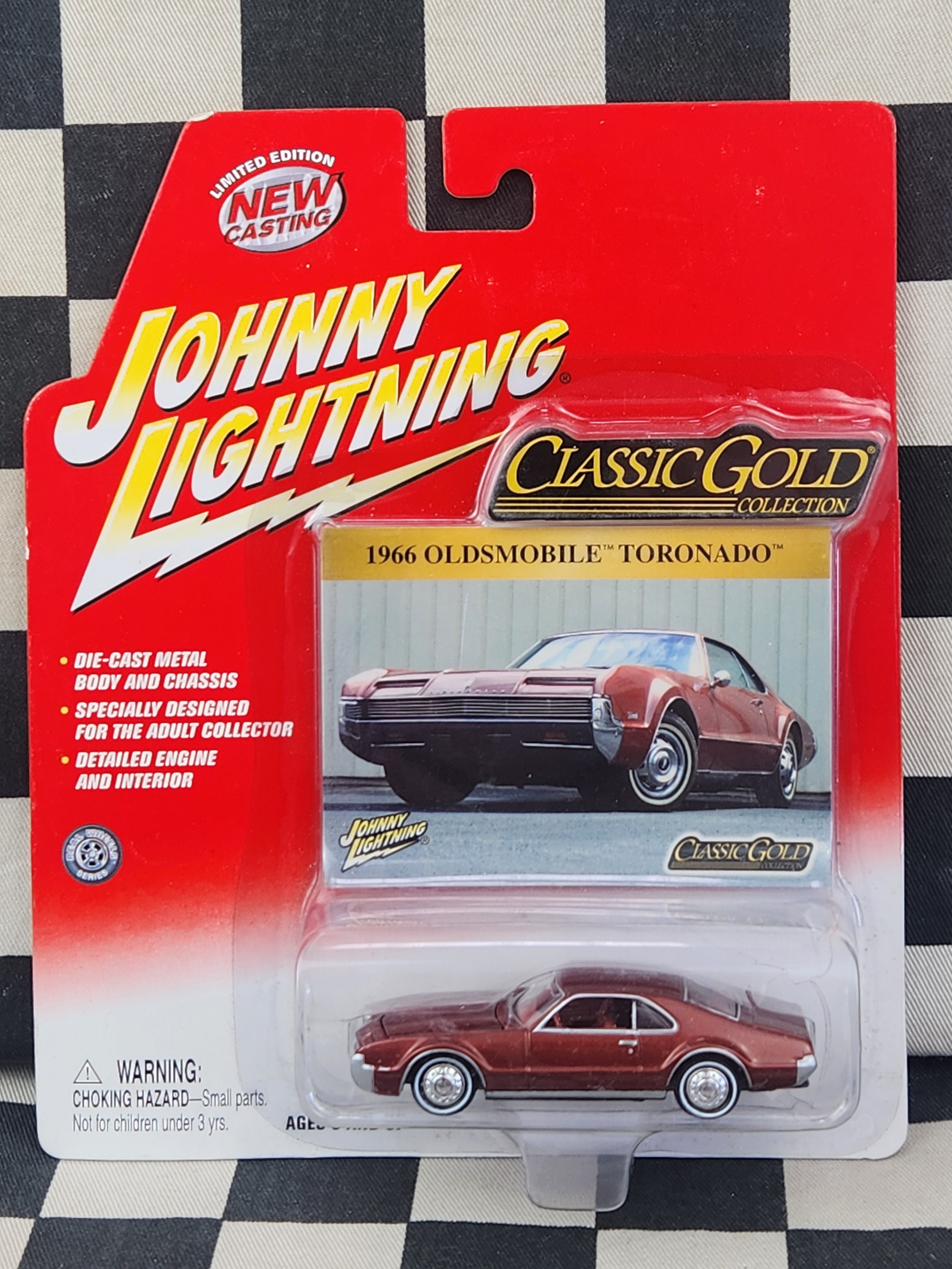 Johnny Lightning Classic Gold 1966 Oldsmobile Toronado