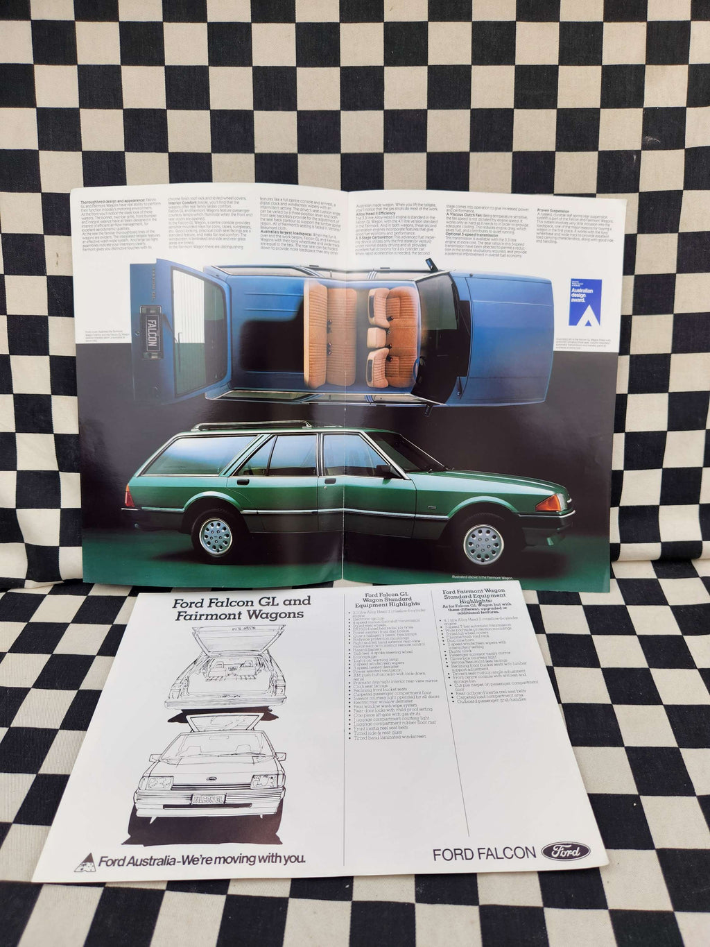 Ford XE Falcon Fairmont Ghia Wagon Fold Out Sales Brochure