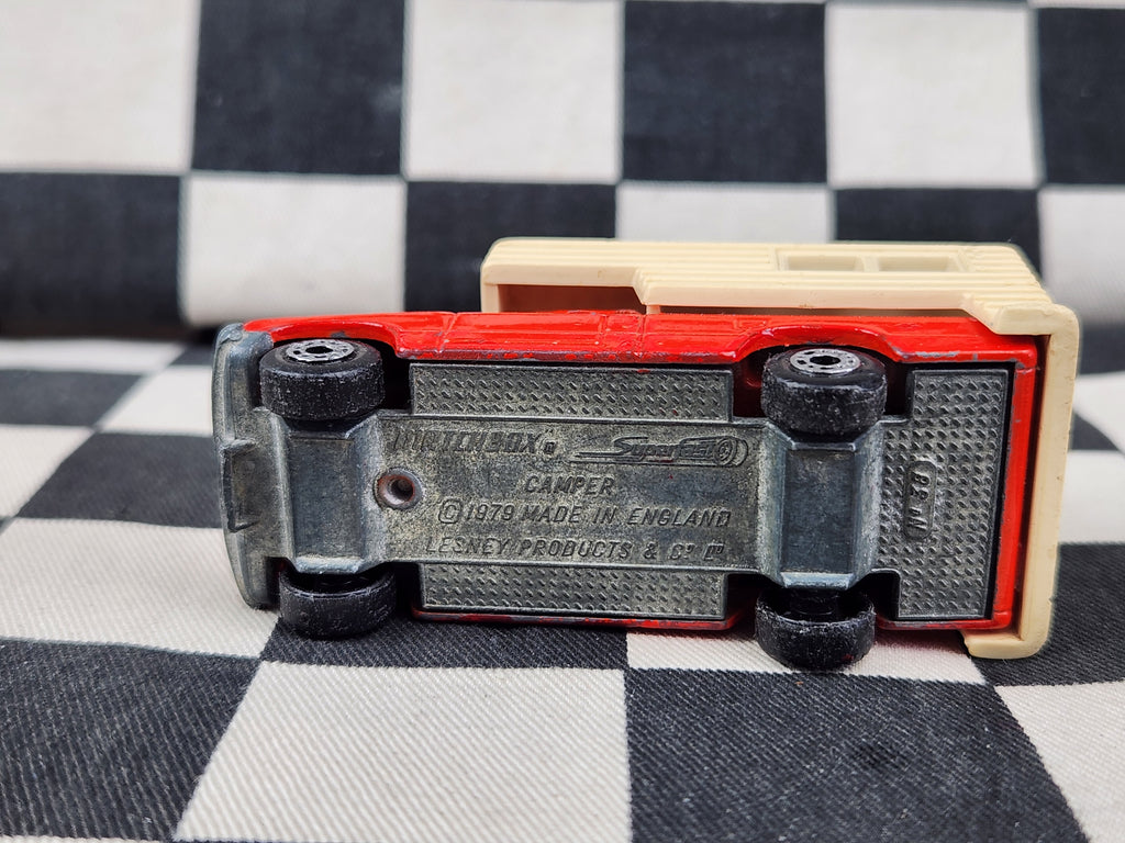 Vintage Loose Matchbox Superfast Slide on Camper Pickup