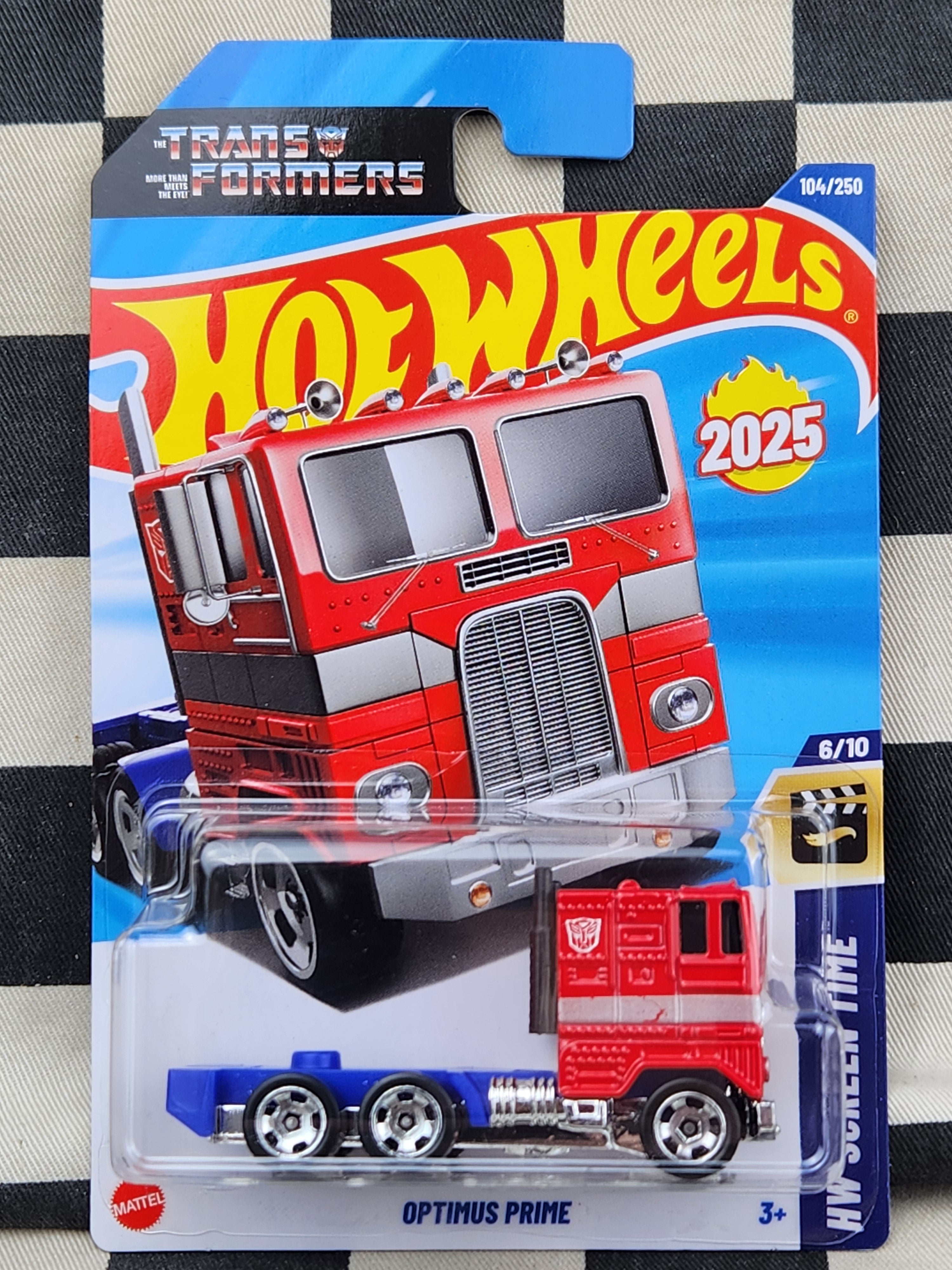 Hot Wheels 2025 Screen Time Transformers Optimus Prime