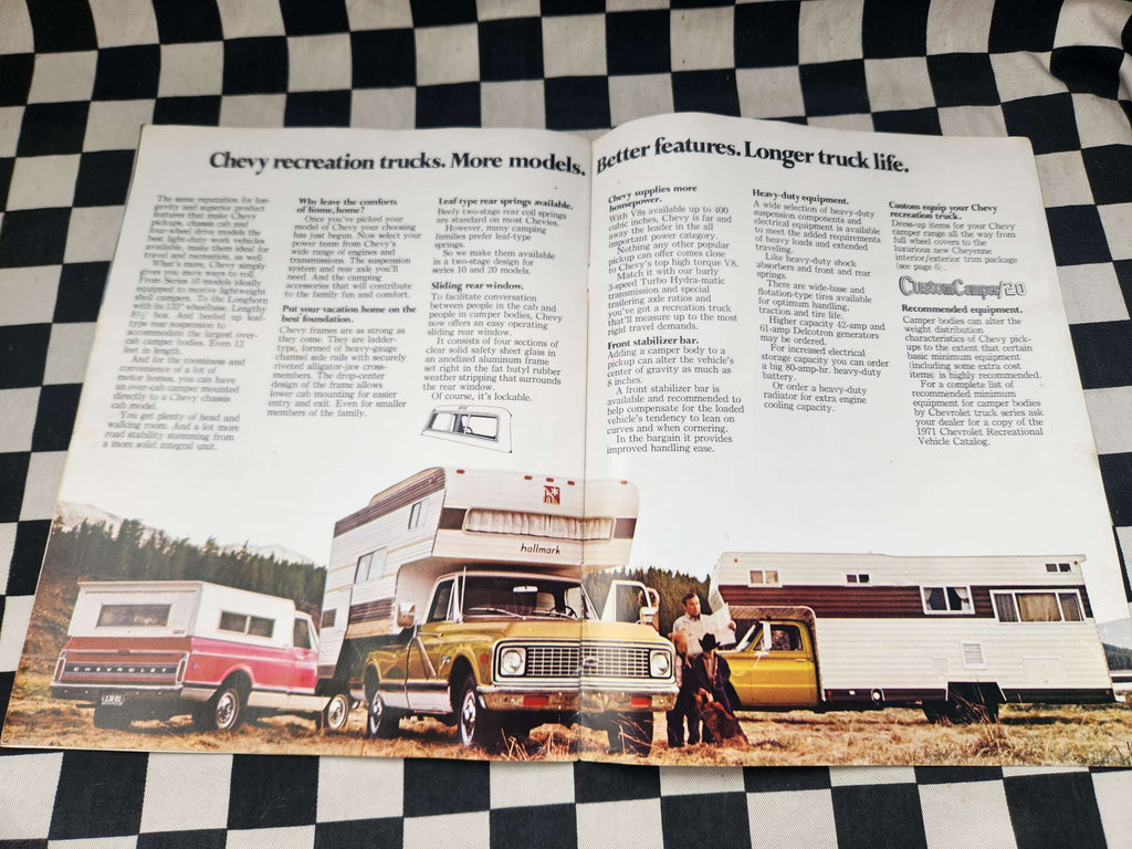 Original 1971 Chevrolet Pickups Full Sales Brochure C10 C20 C30 4x4