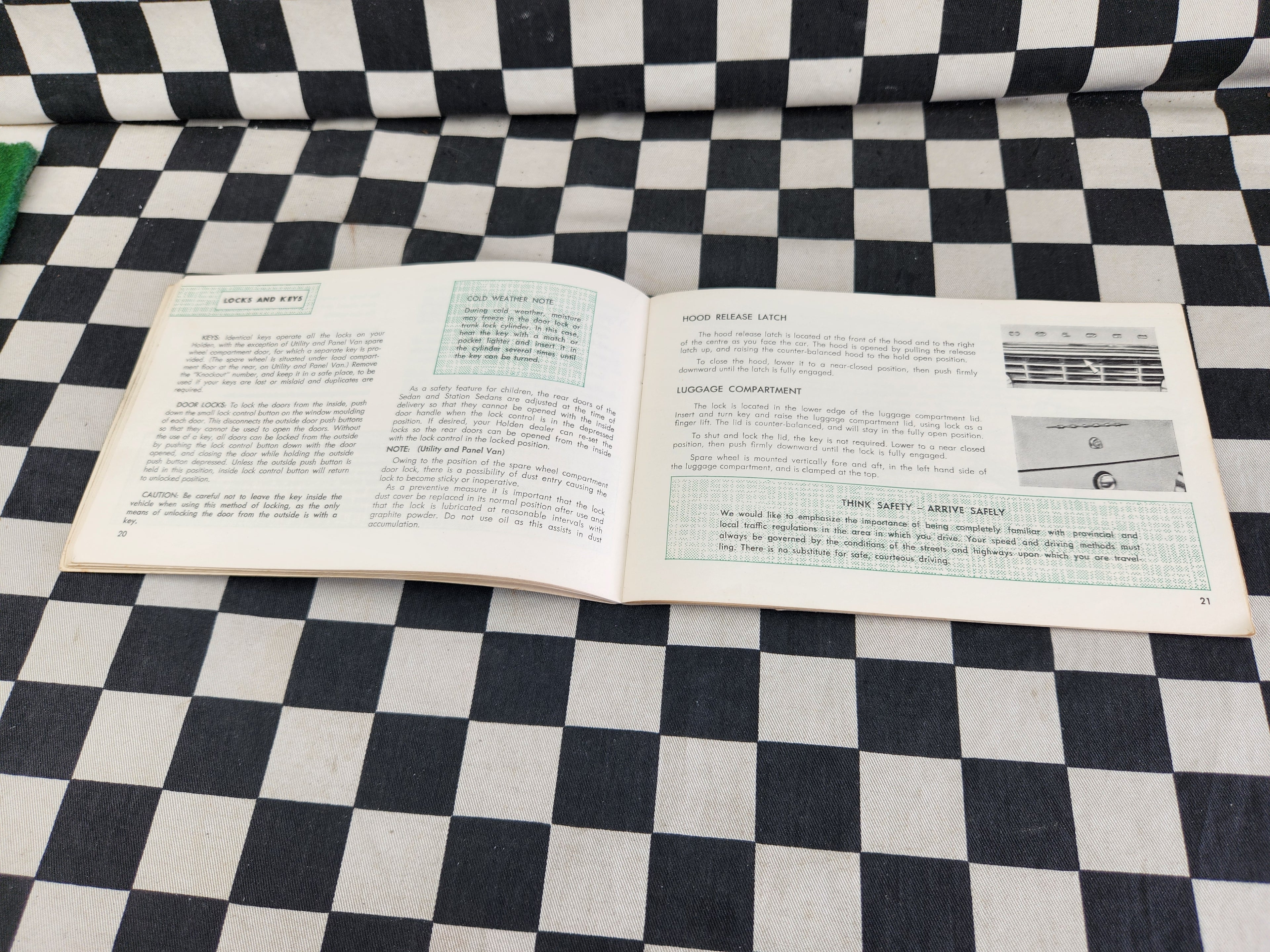 Holden FB Original Owners Manual Handbook Nasco