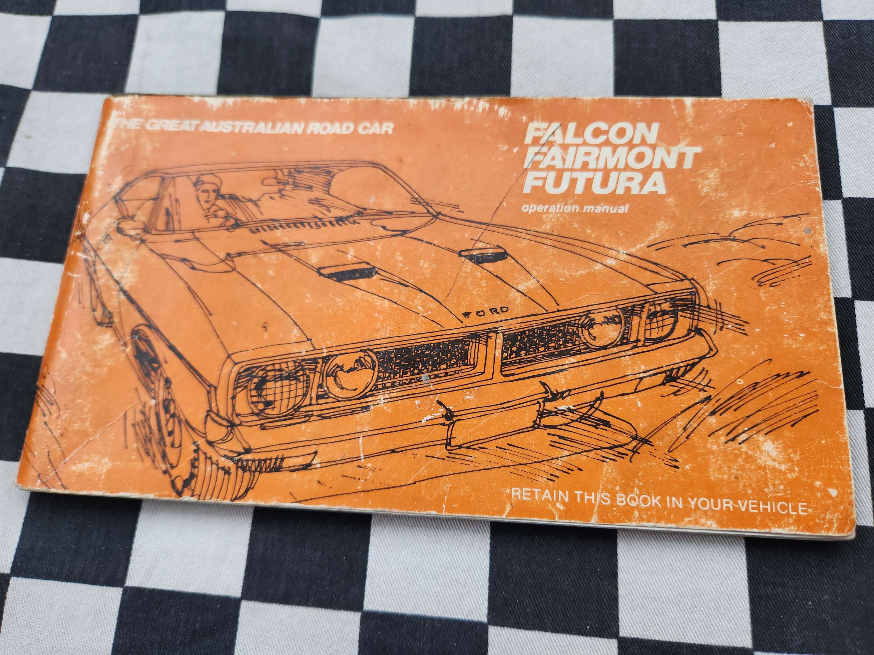 Ford Falcon XB owners Glovebox Manual Feb 1976 print Includes GT