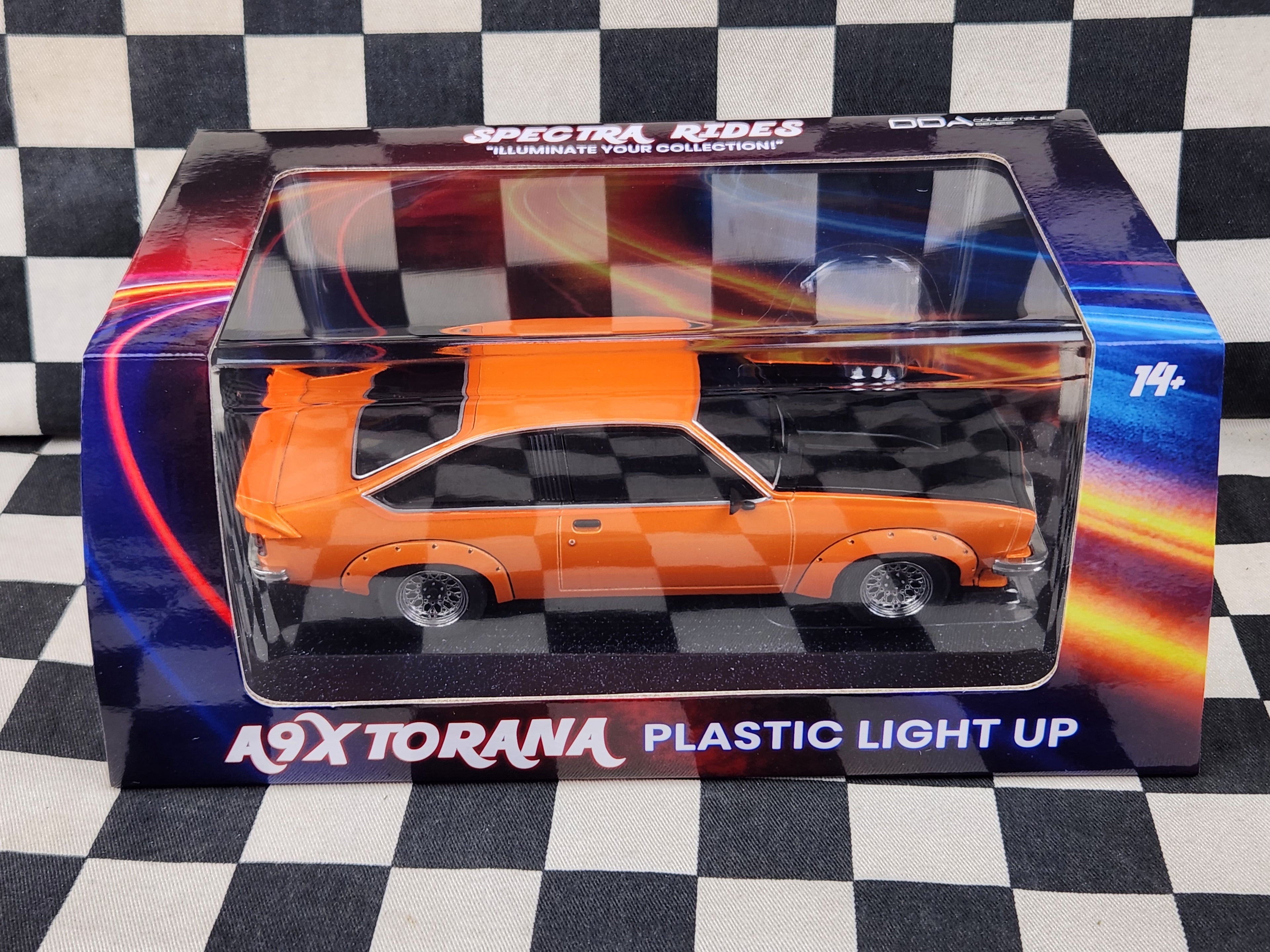 DDA Spectra Rides Plastic Light up Holden A9X Torana