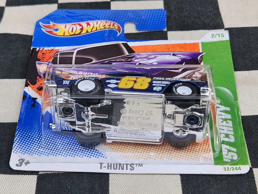 Hot Wheels 2011 SUPER TREASURE HUNT 57 Chevy Short Card Rare!